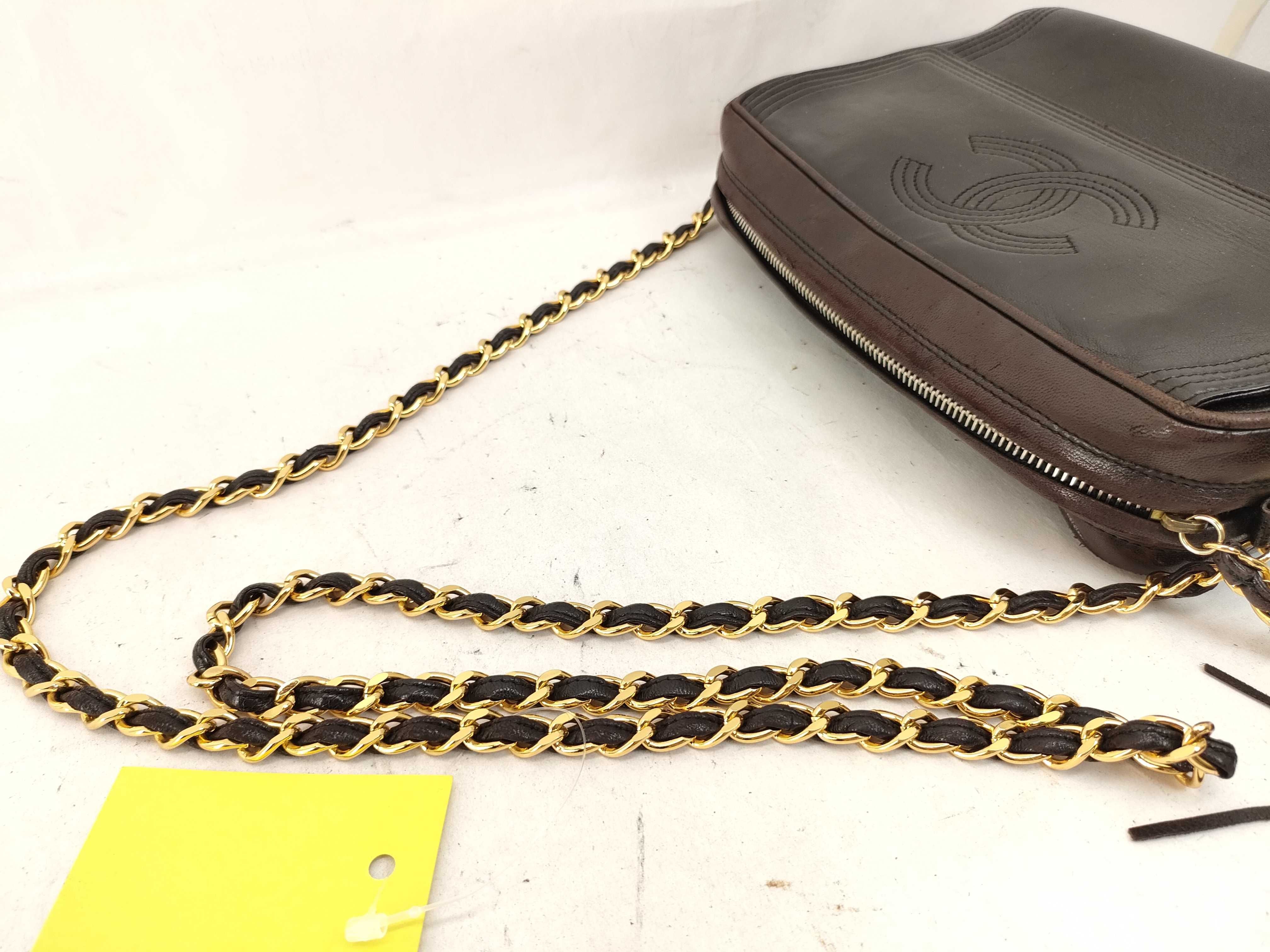 Calfskin Fringe Chain Shoulder Bag — view 3