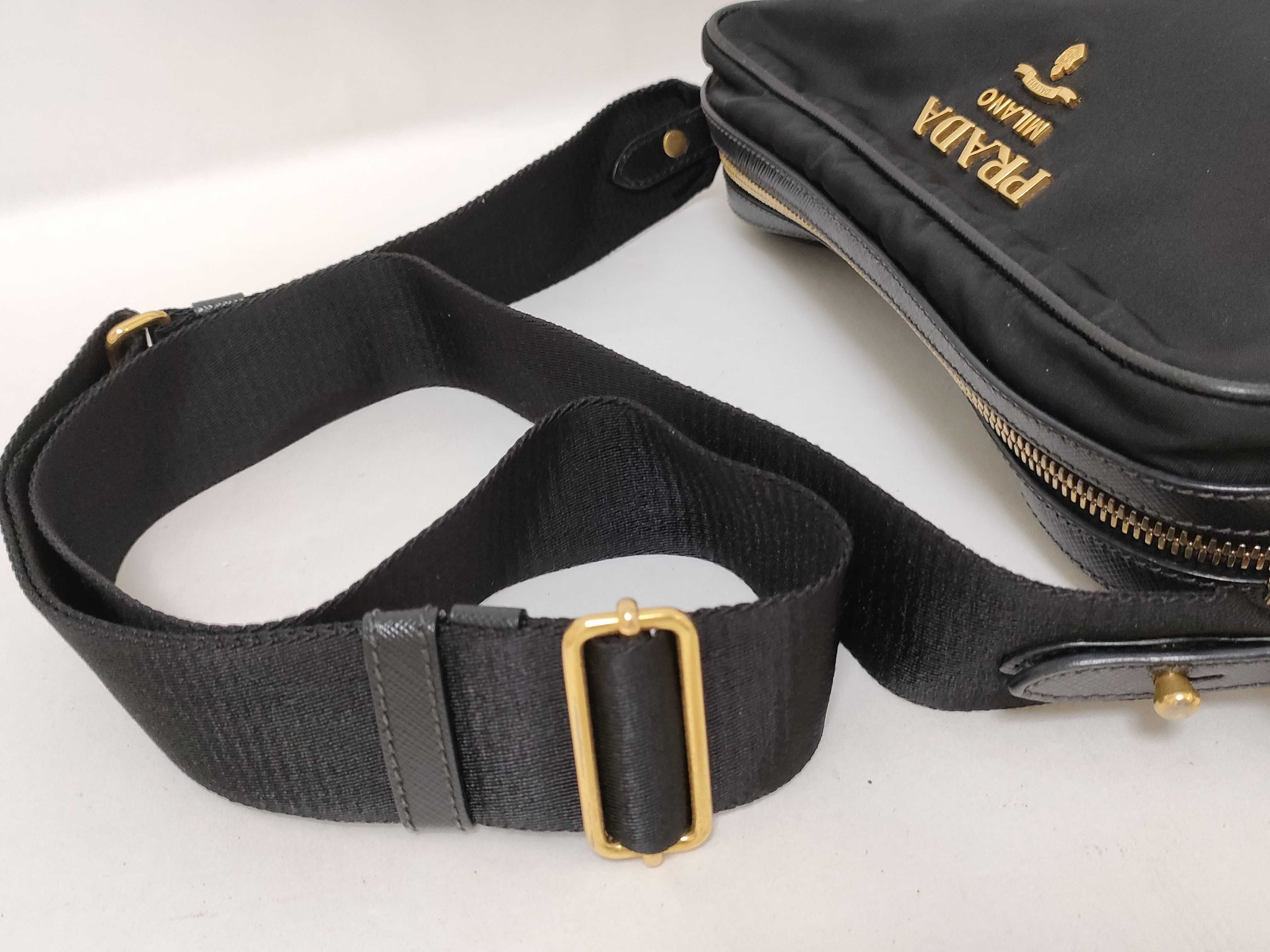 Nylon Shoulder Bag (Current Model, Saffiano Leather, 1BH089) — view 3