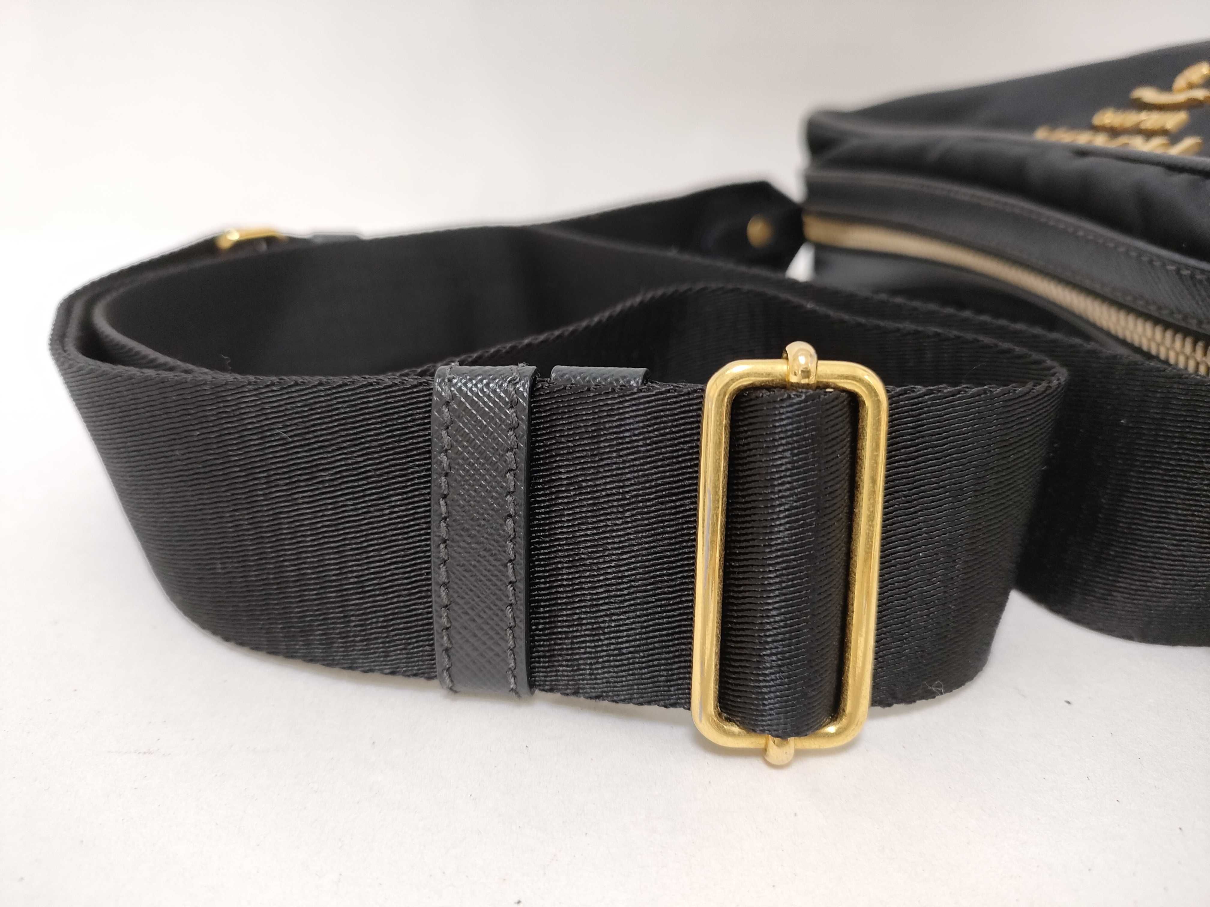 Nylon Shoulder Bag (Current Model, Saffiano Leather, 1BH089) — view 4