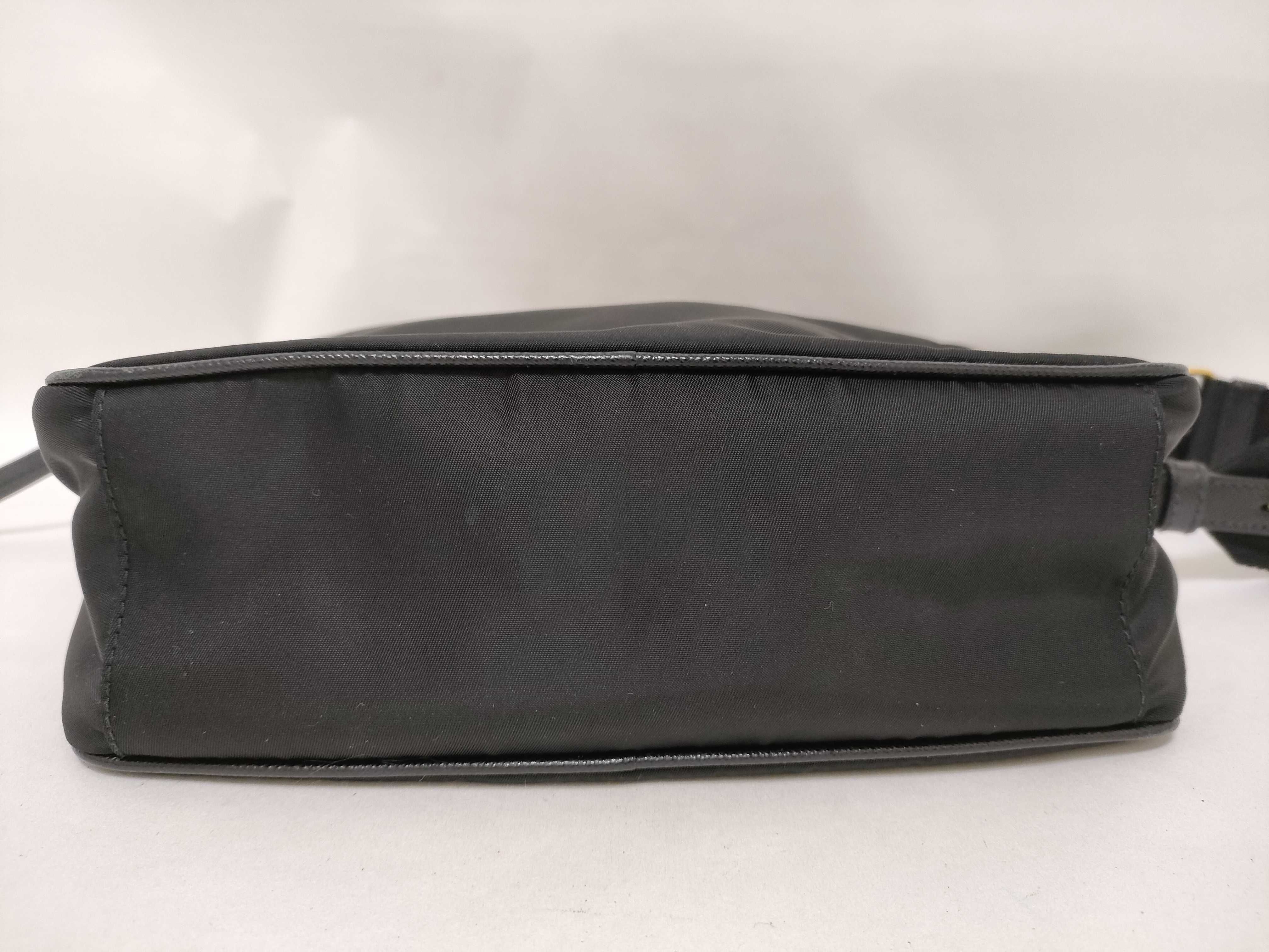 Nylon Shoulder Bag (Current Model, Saffiano Leather, 1BH089) — view 7