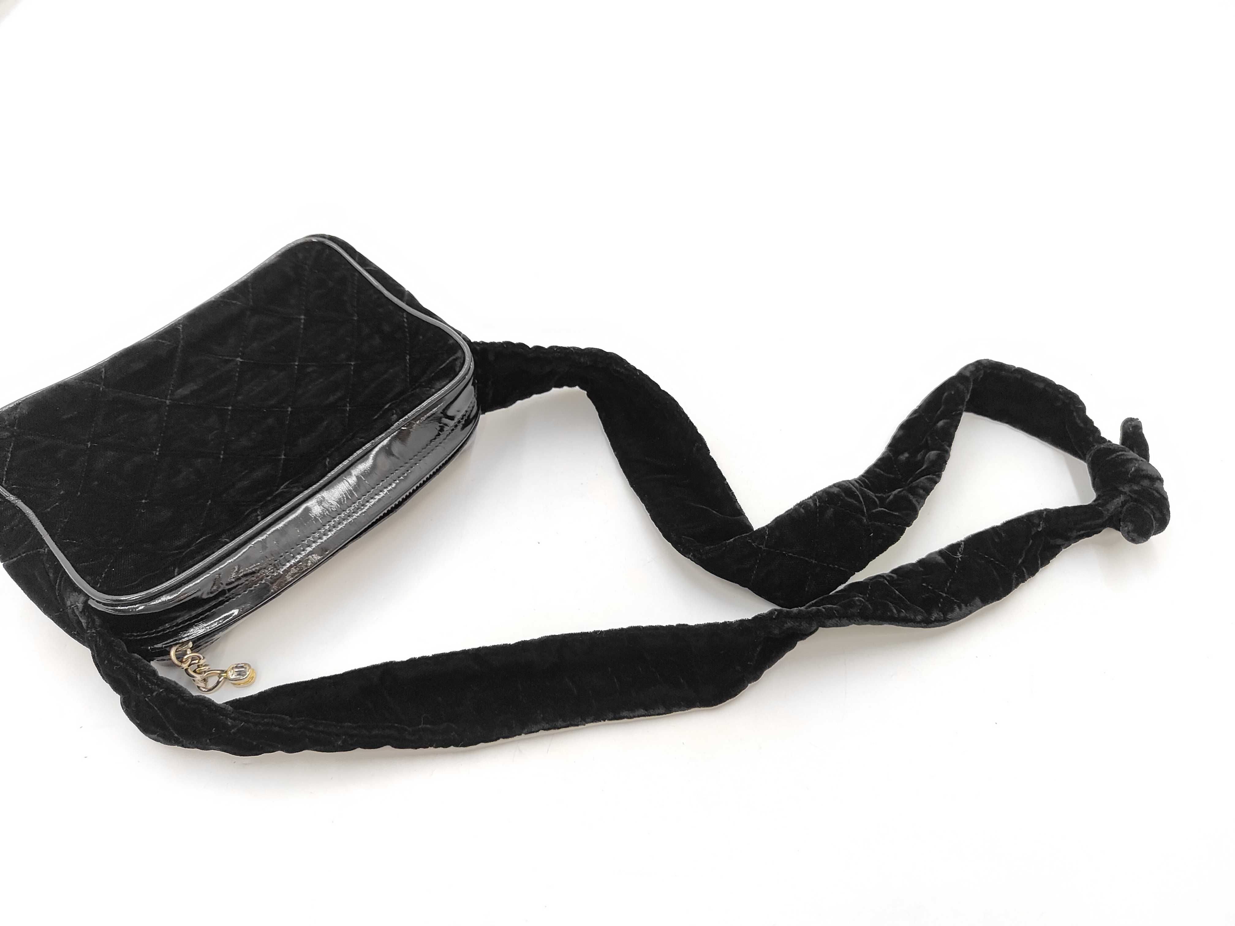 Velour Enamel Shoulder Bag — view 6