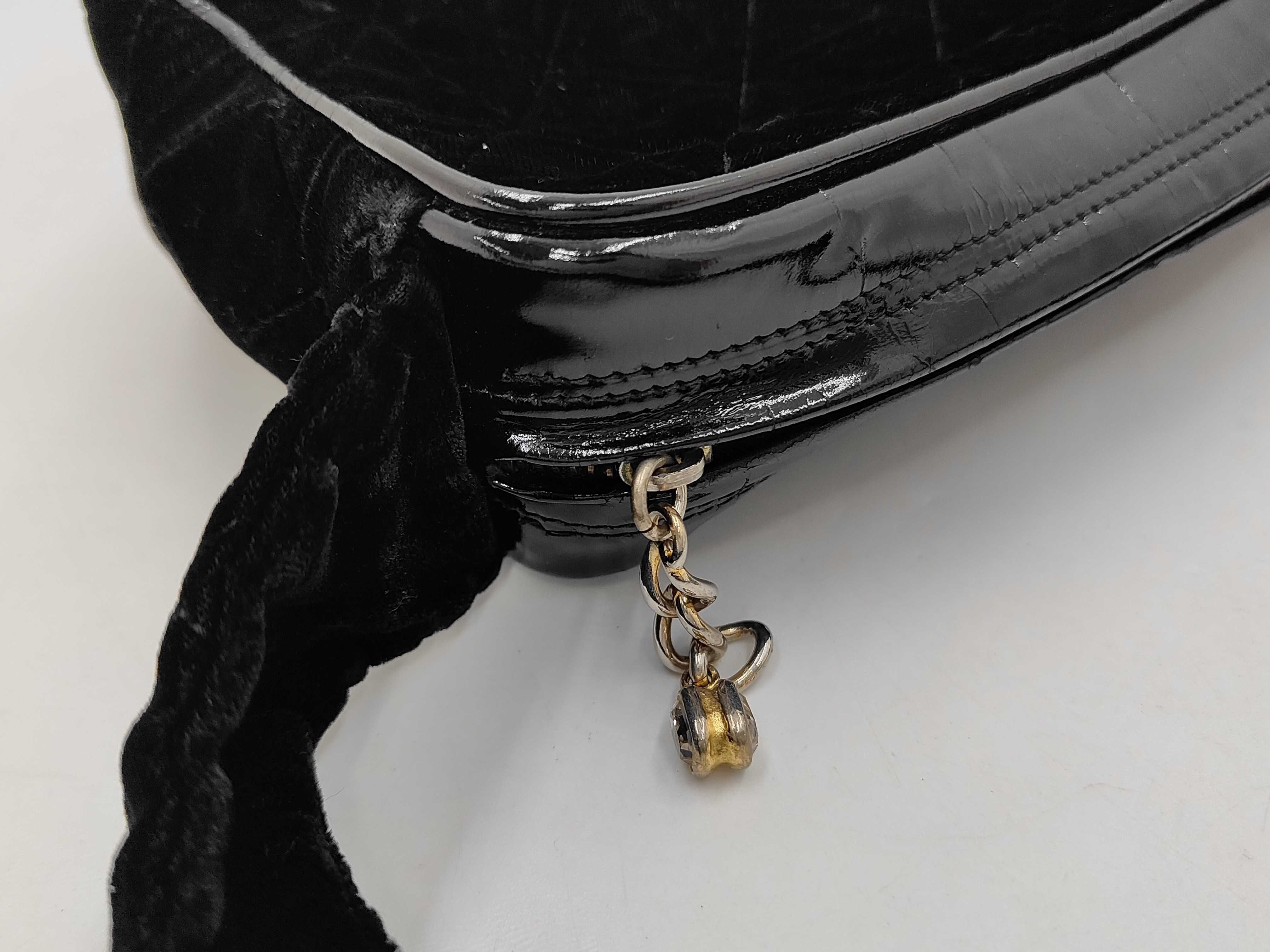 Velour Enamel Shoulder Bag — view 8