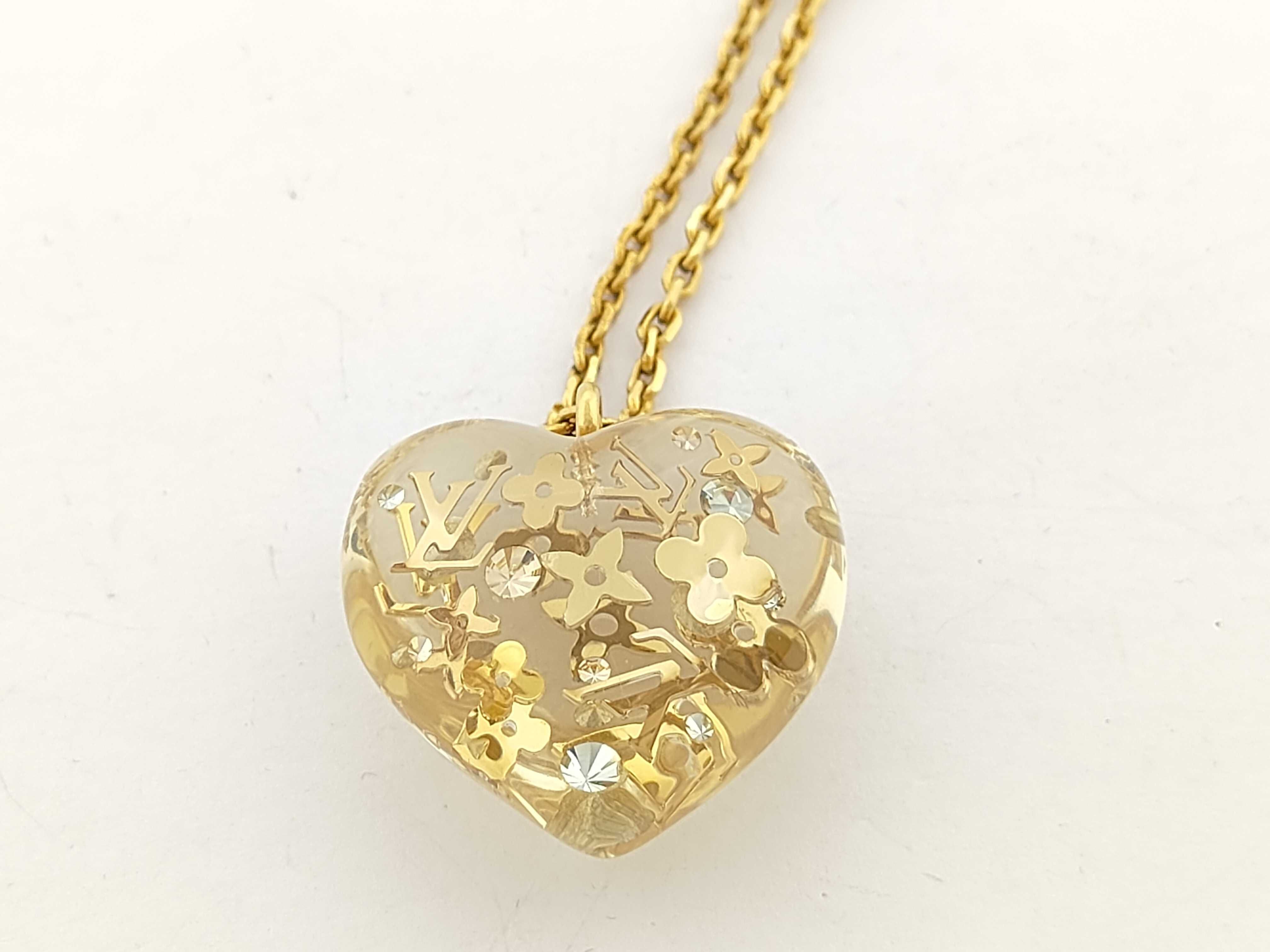 Monogram Louis Vuitton Necklace Inclusion Clear Necklace — view 2