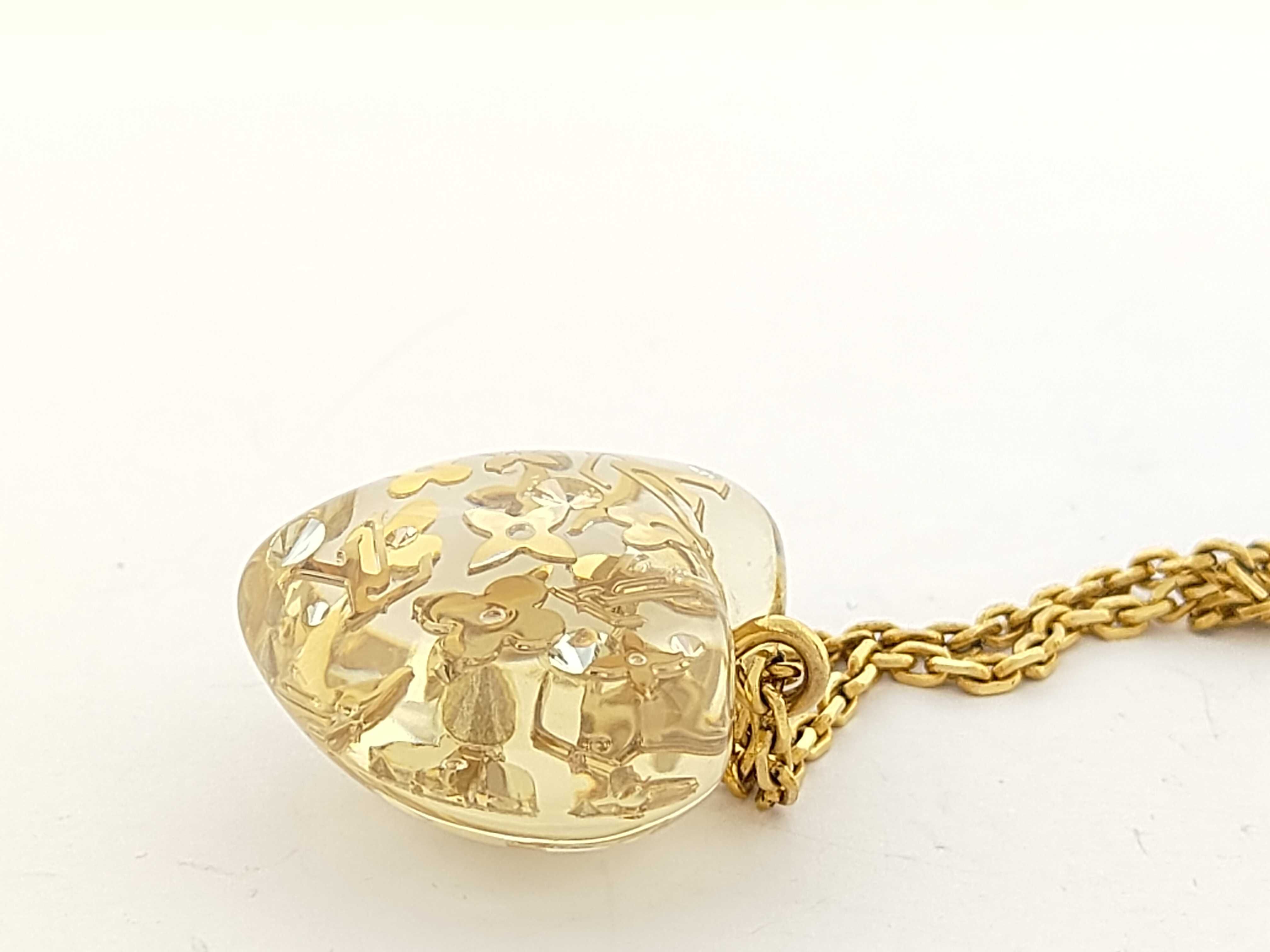 Monogram Louis Vuitton Necklace Inclusion Clear Necklace — view 3