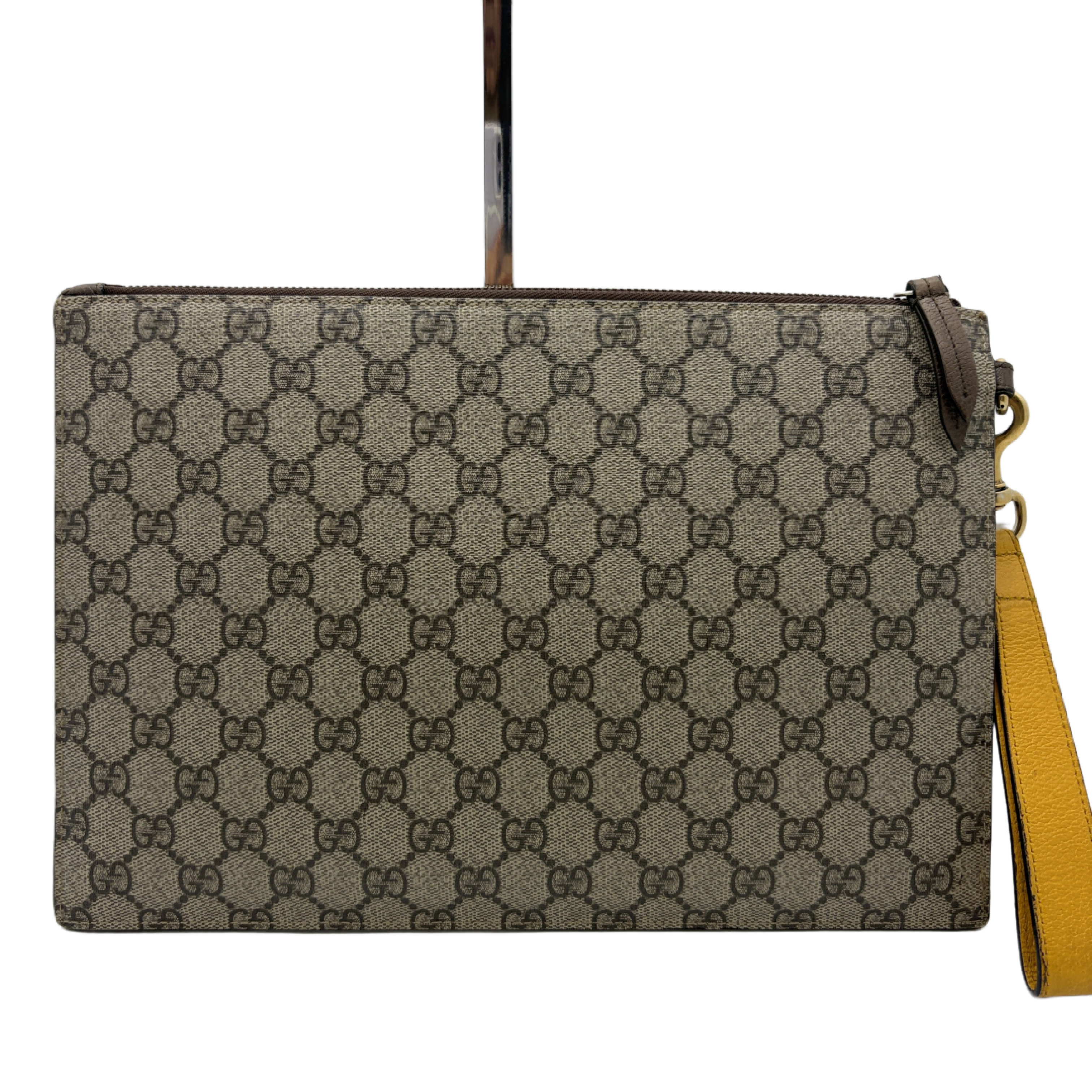 GG Supreme Tiger Head Clutch Bag — view 2