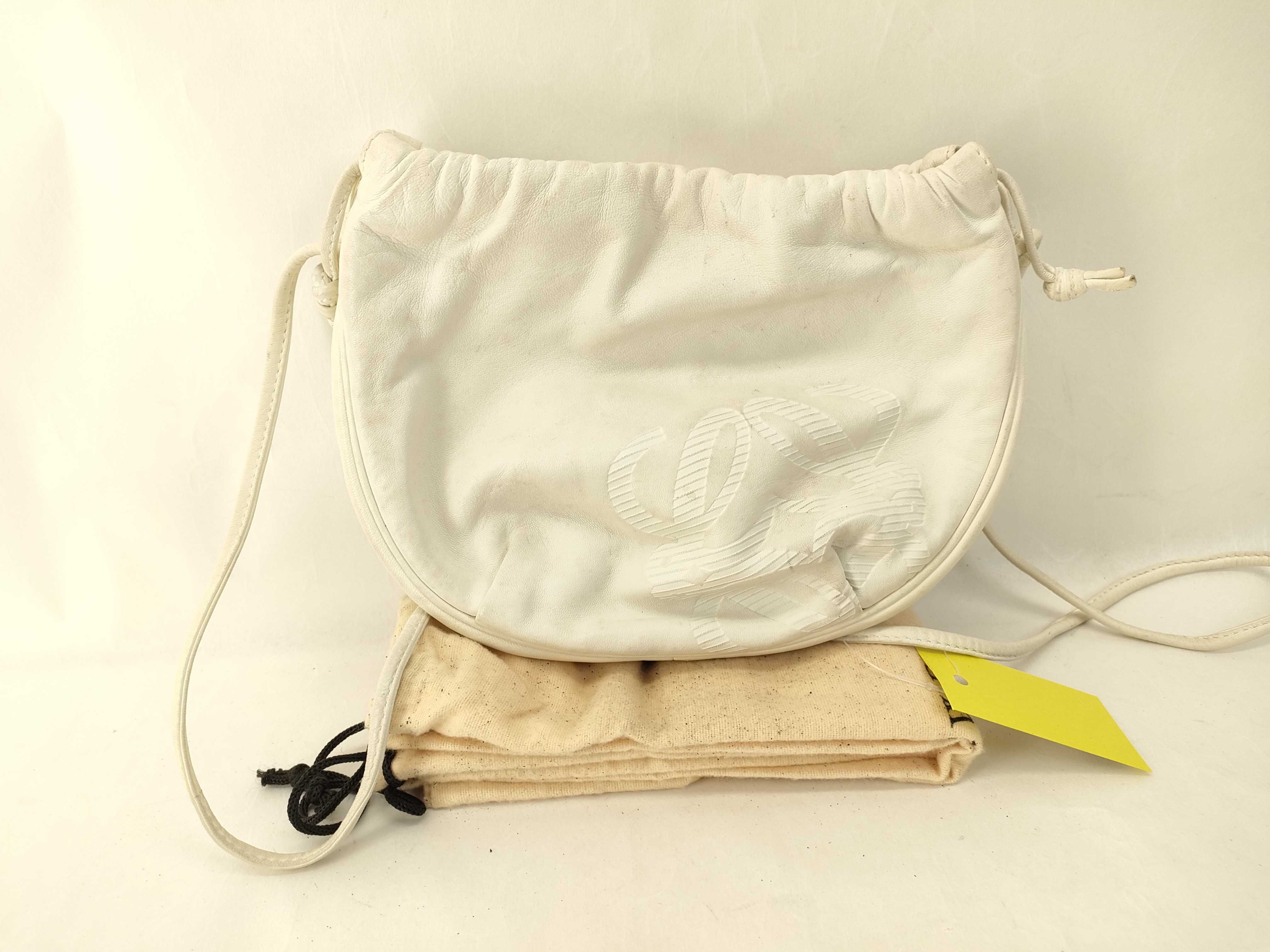 Soft Leather Drawstring Shoulder Bag