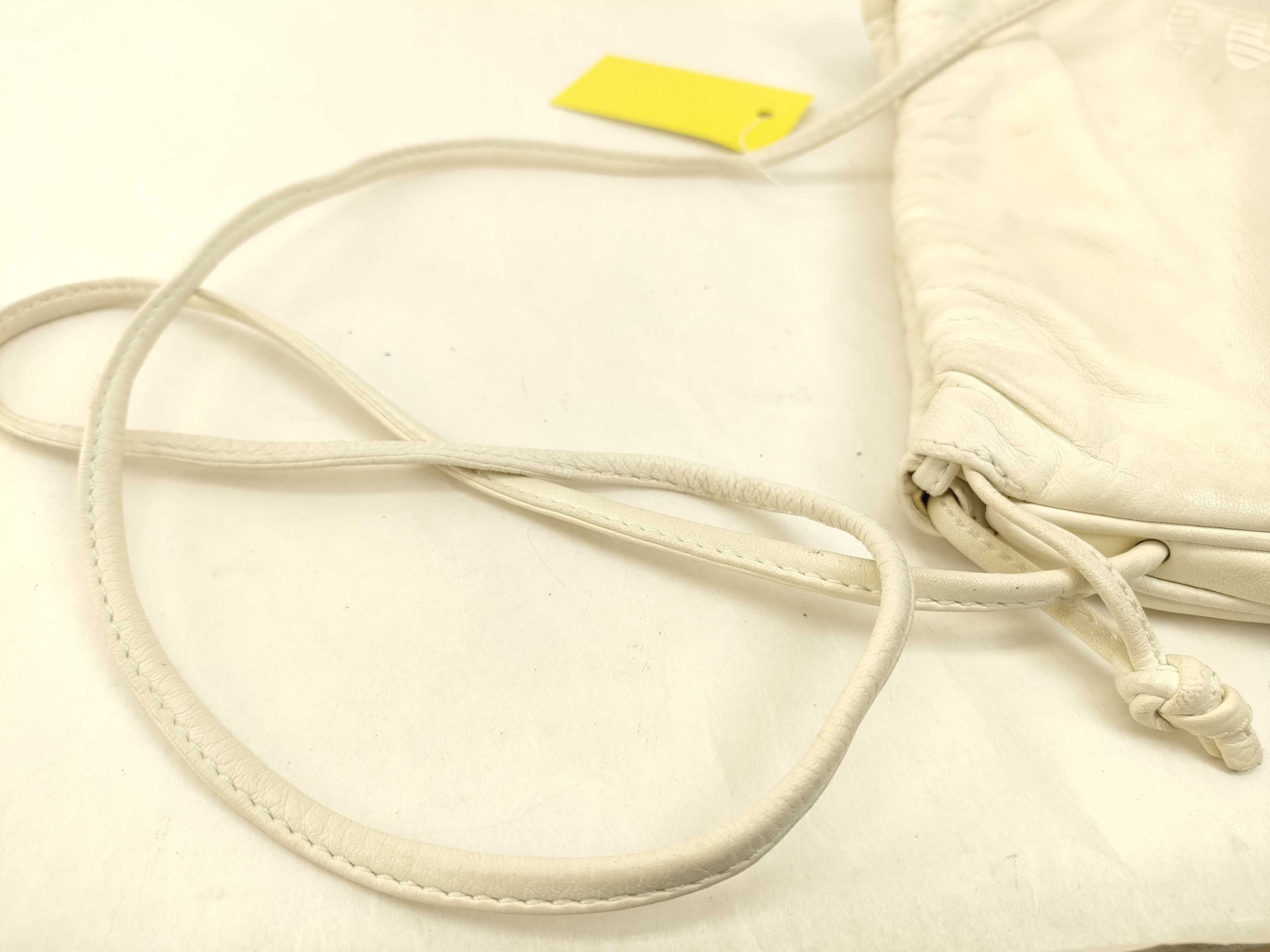 Soft Leather Drawstring Shoulder Bag — view 3