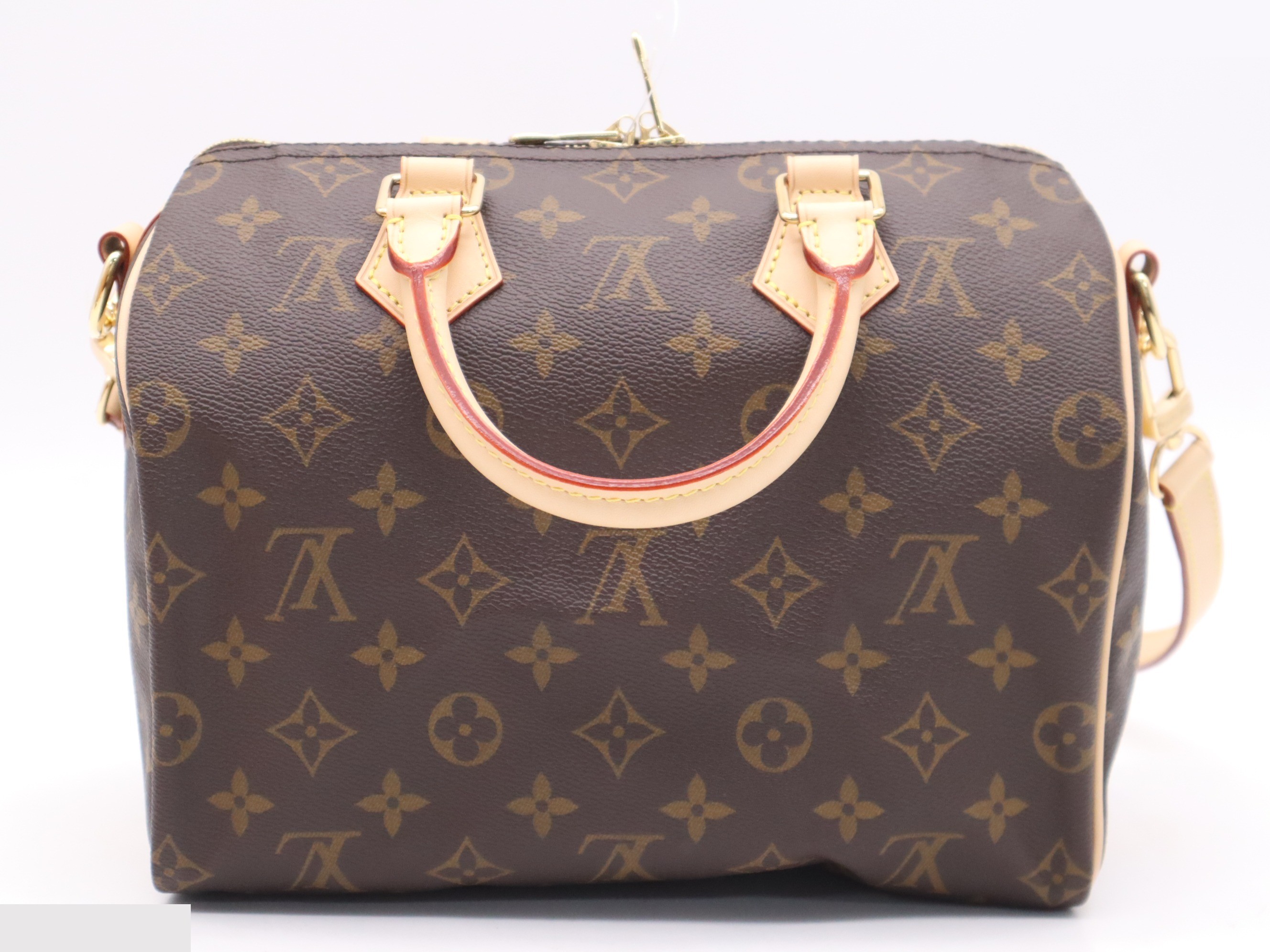 Monogram Speedy Bandoulière 25 - includes shoulder strap, padlock, and two keys. — view 2