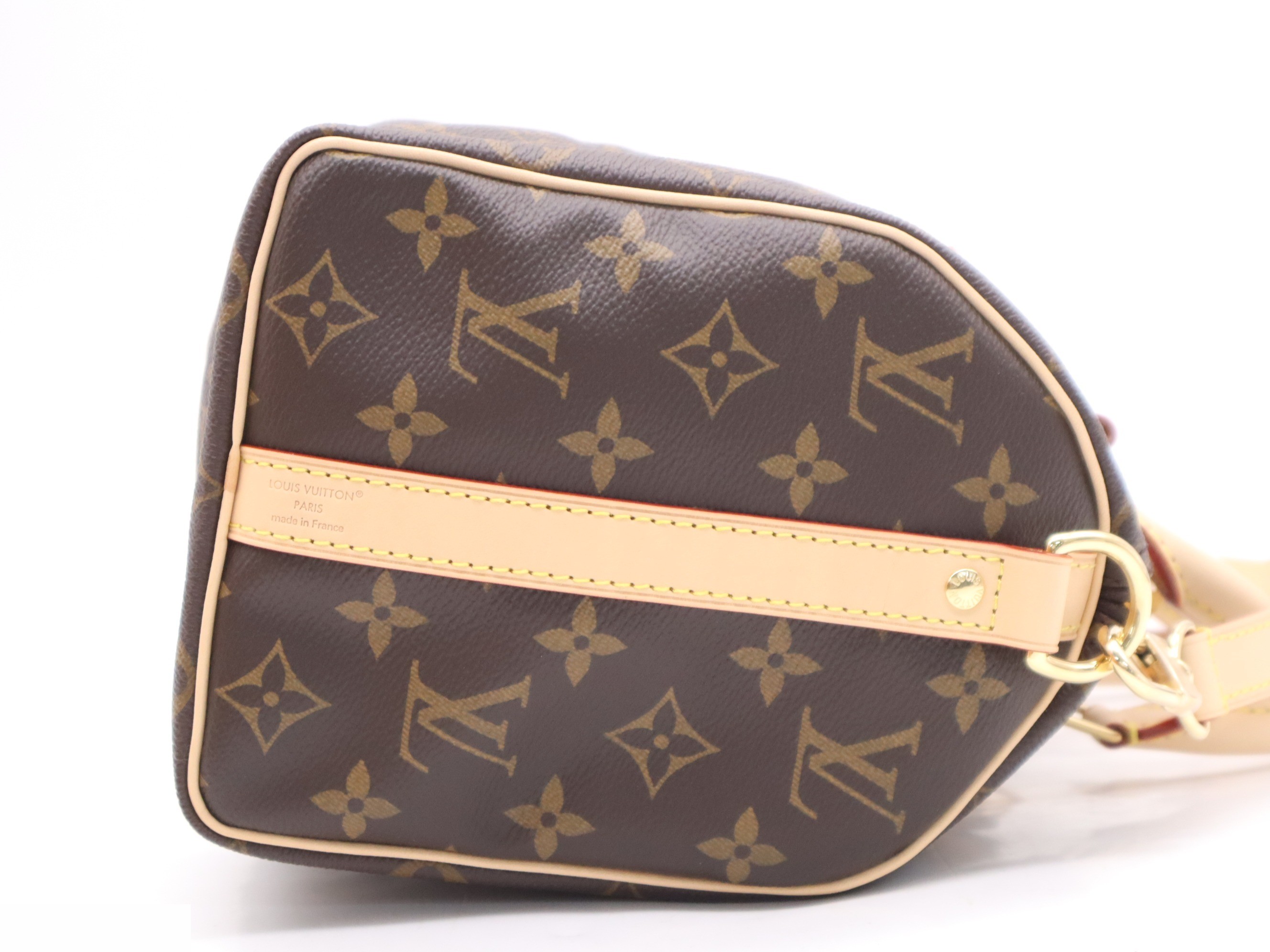 Monogram Speedy Bandoulière 25 - includes shoulder strap, padlock, and two keys. — view 5