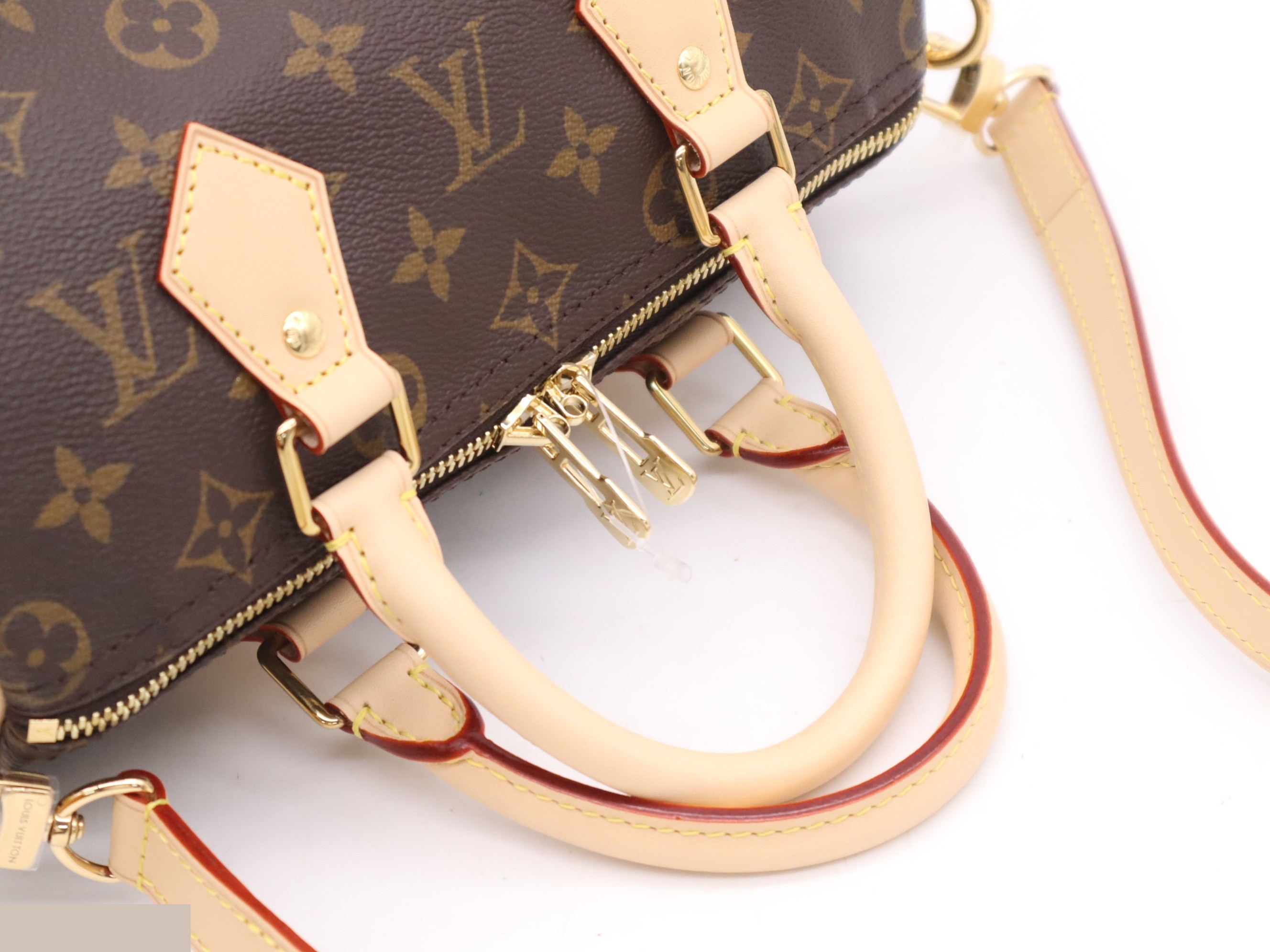 Monogram Speedy Bandoulière 25 - includes shoulder strap, padlock, and two keys. — view 6