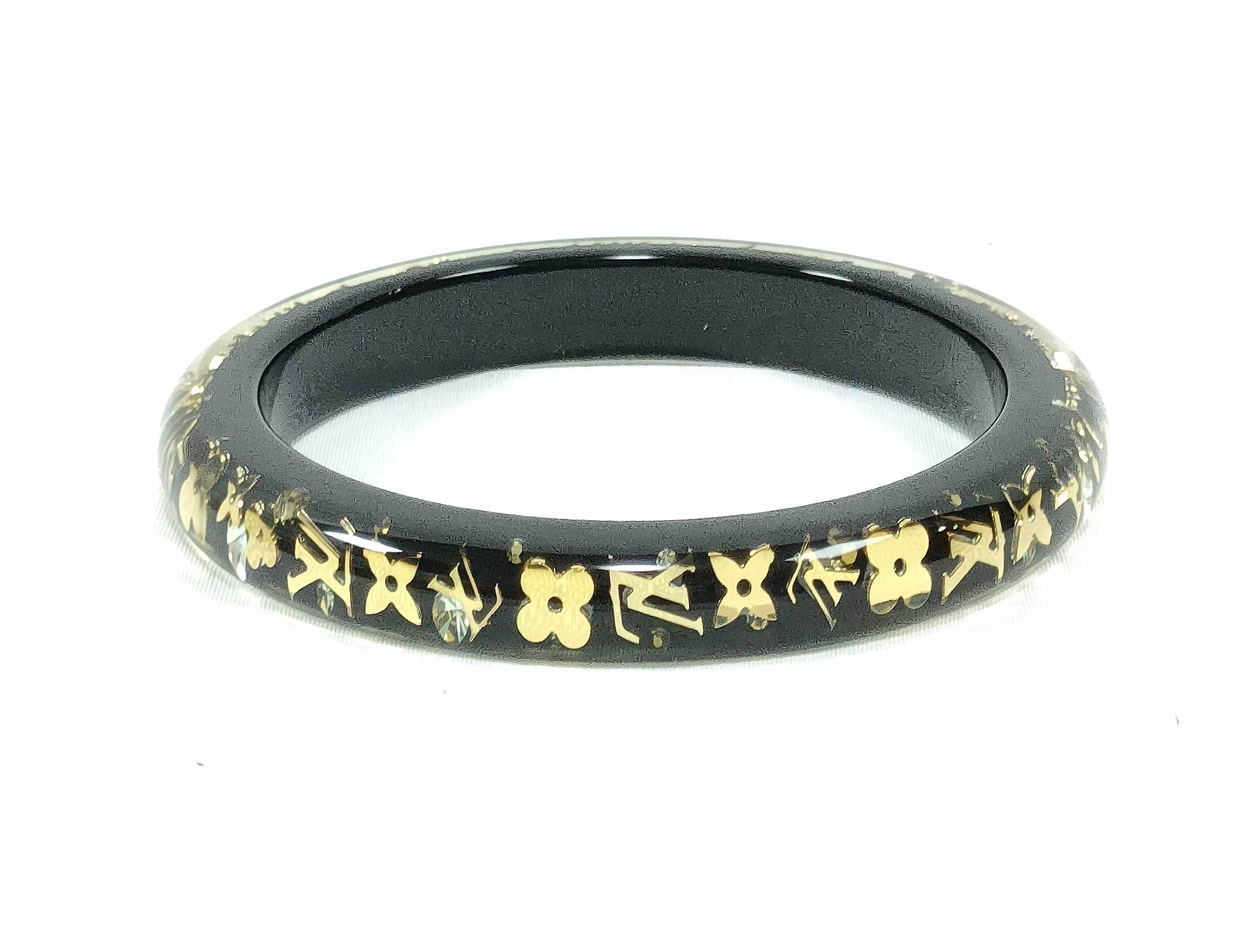 Bracelet Inclusion Bangle, Black — view 5