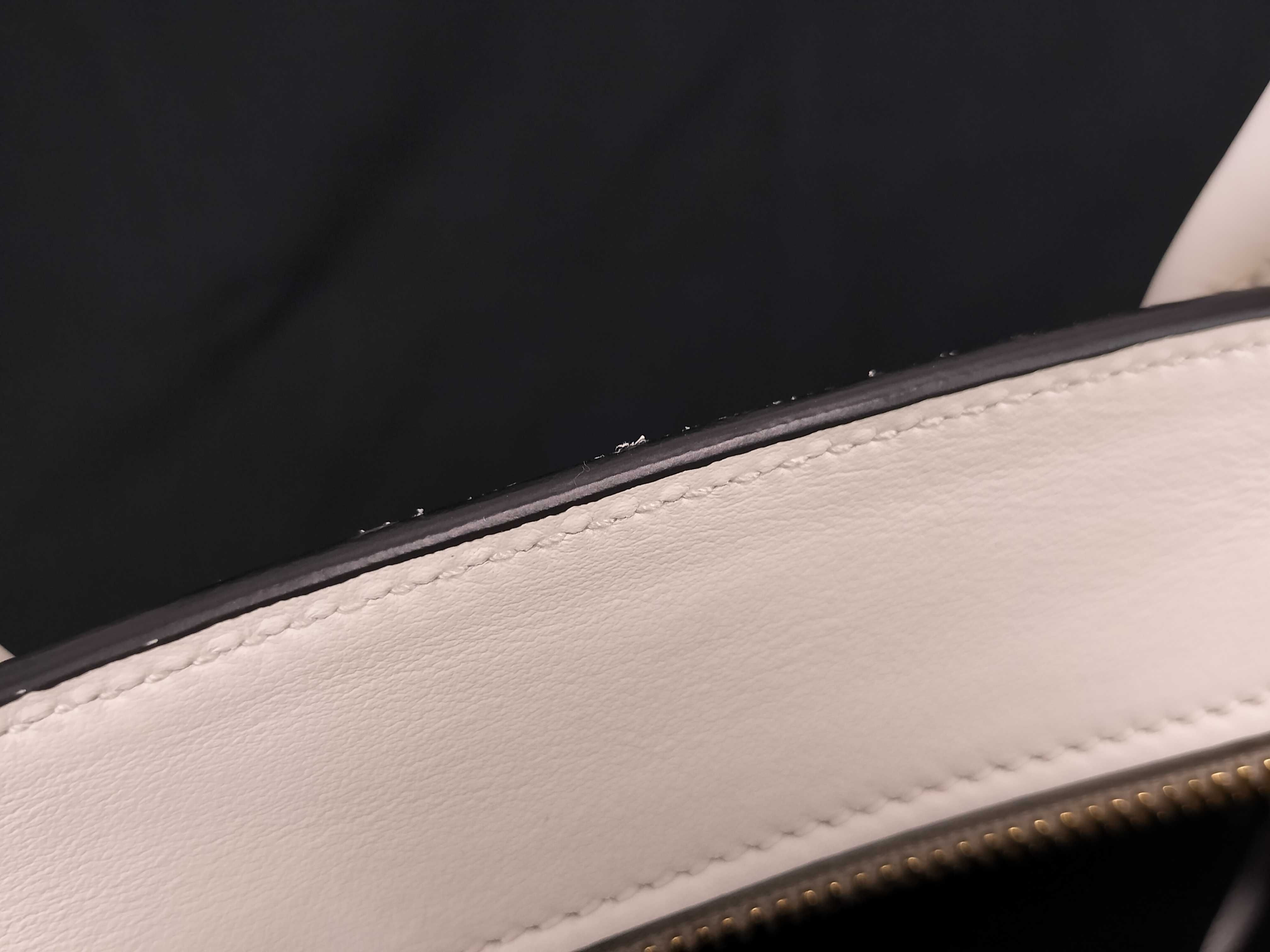Saffiano Esplanade Leather 2-Way Handbag White 1BA045 Handbag — view 13