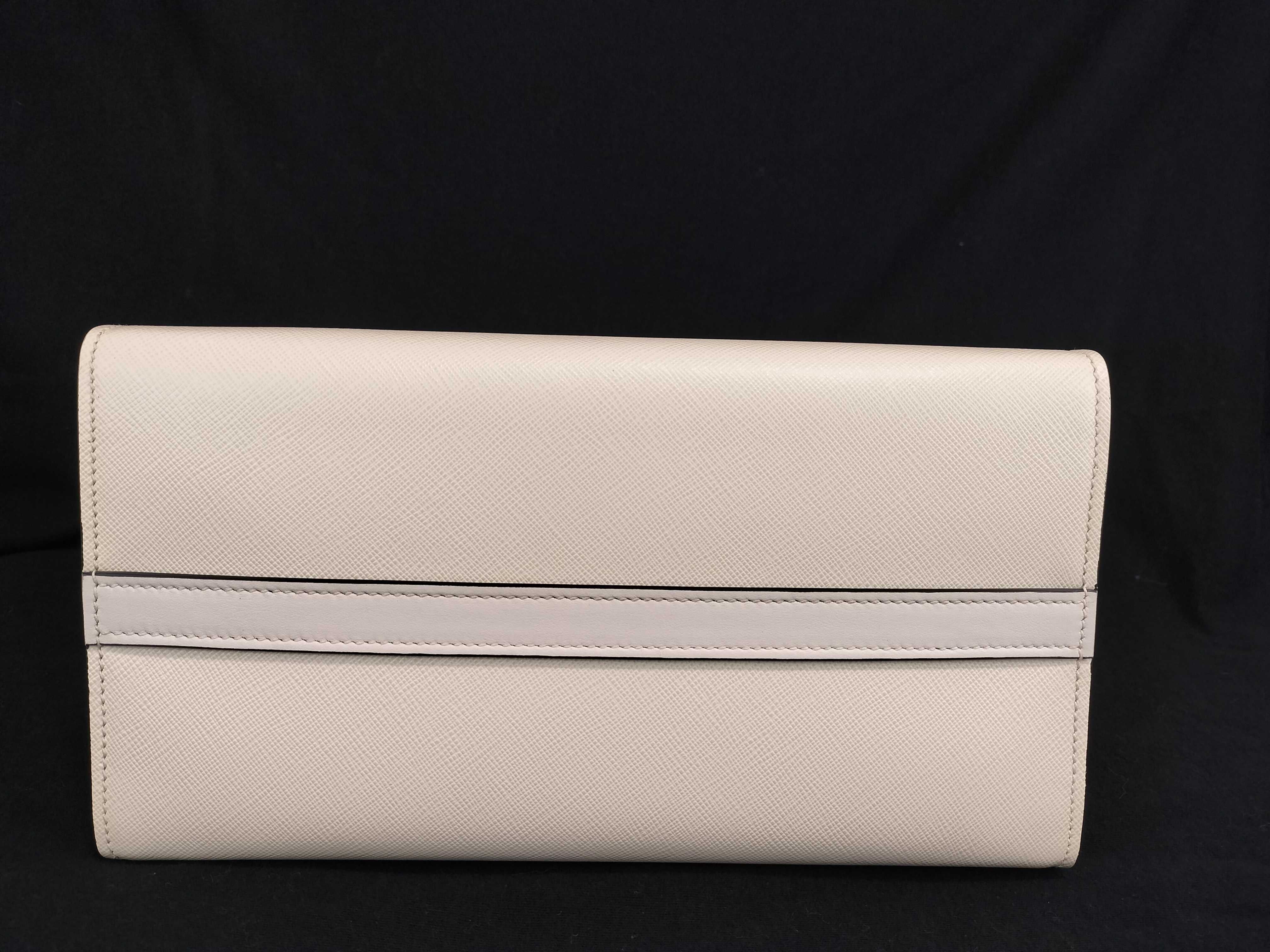 Saffiano Esplanade Leather 2-Way Handbag White 1BA045 Handbag — view 8