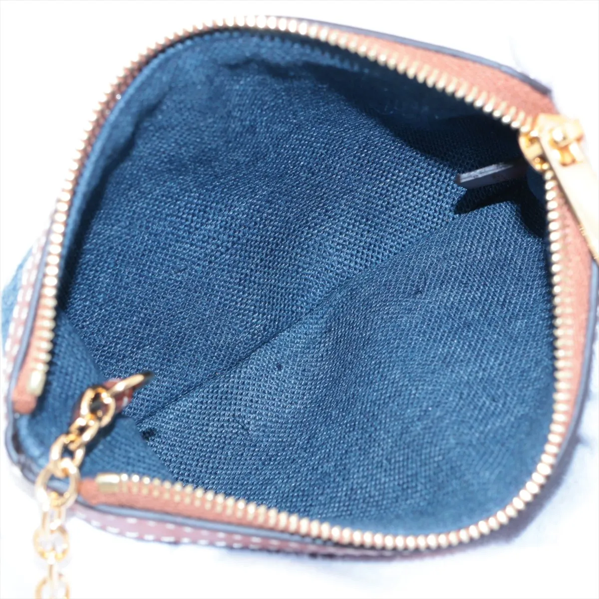 Triomphe Denim x Leather Pouch Blue — view 3