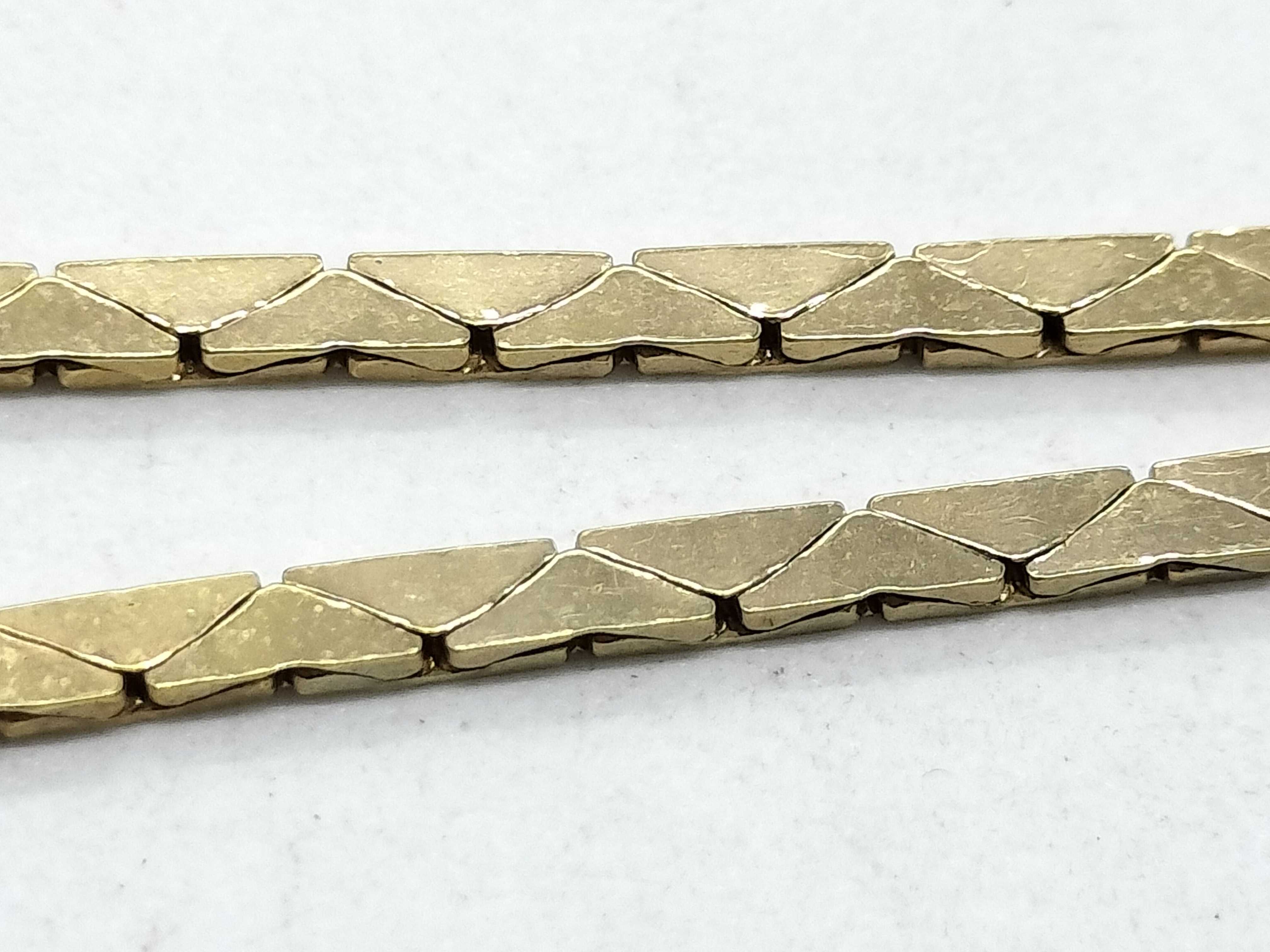 Gold Rhinestone Necklace Chr. Vintage Necklace — view 8