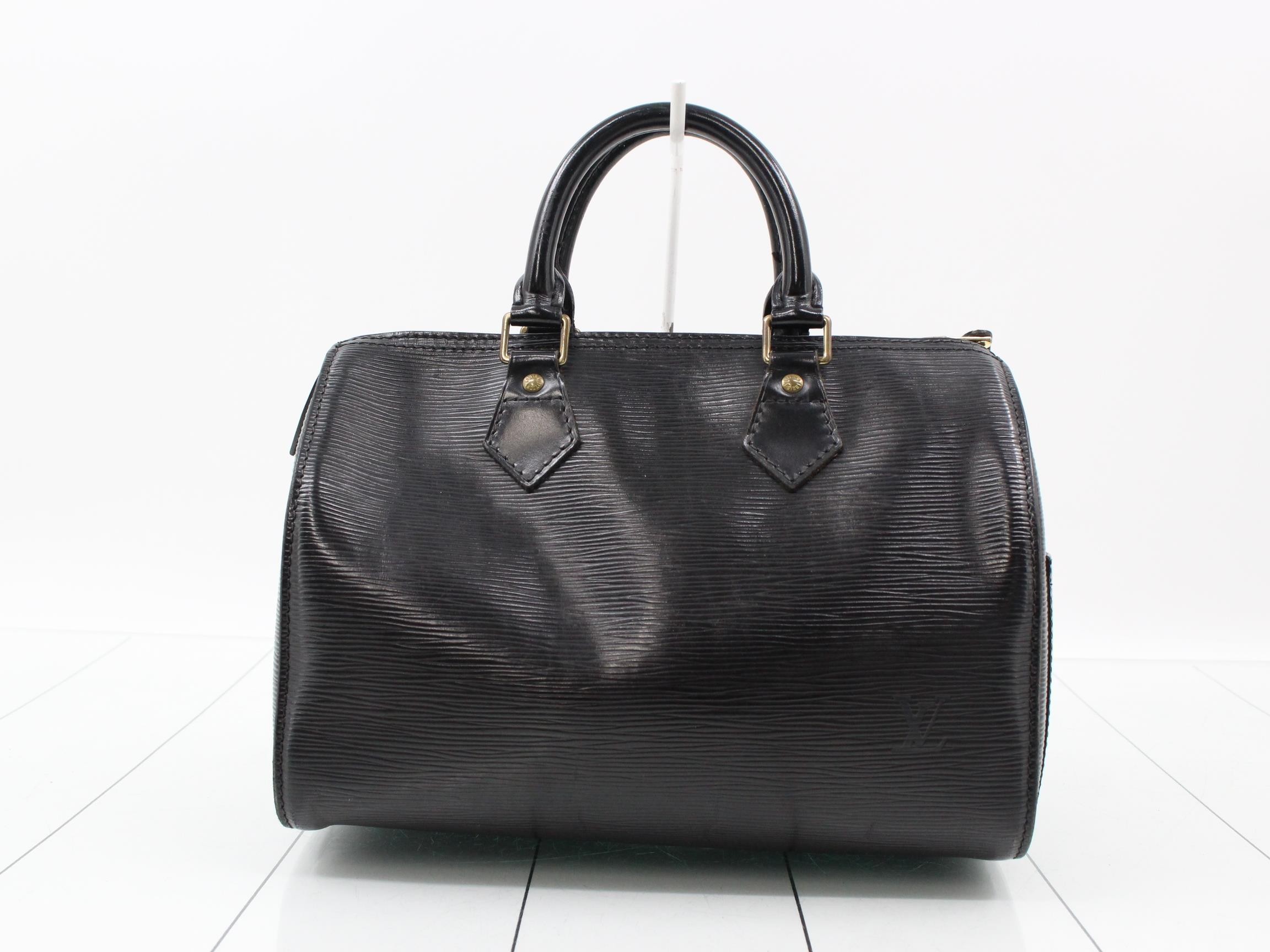 Epi Speedy 25 Noir Handbag
