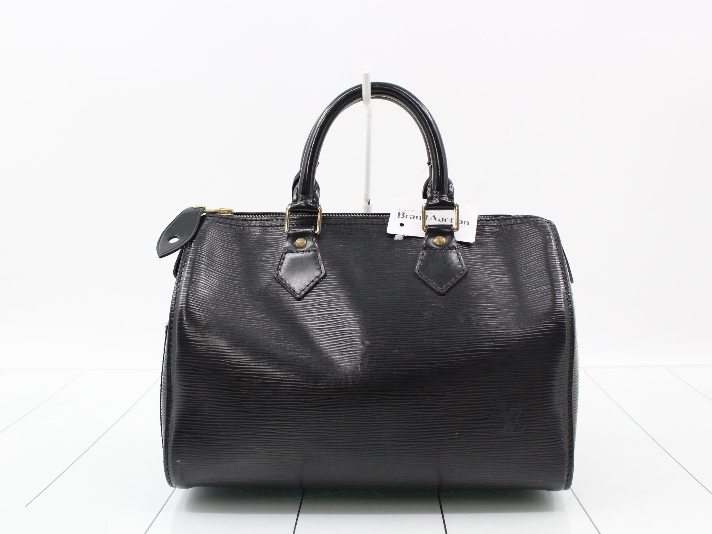 Epi Speedy 25 Noir Handbag — view 2