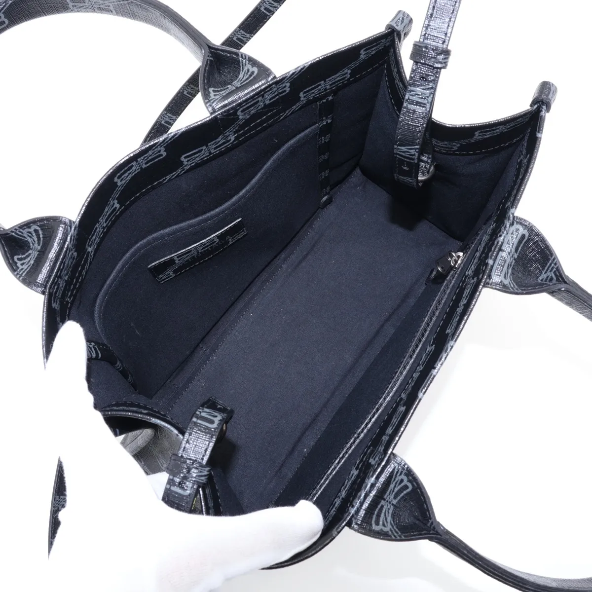 Hardware 671402 PVC 2-Way Handbag, Black — view 8