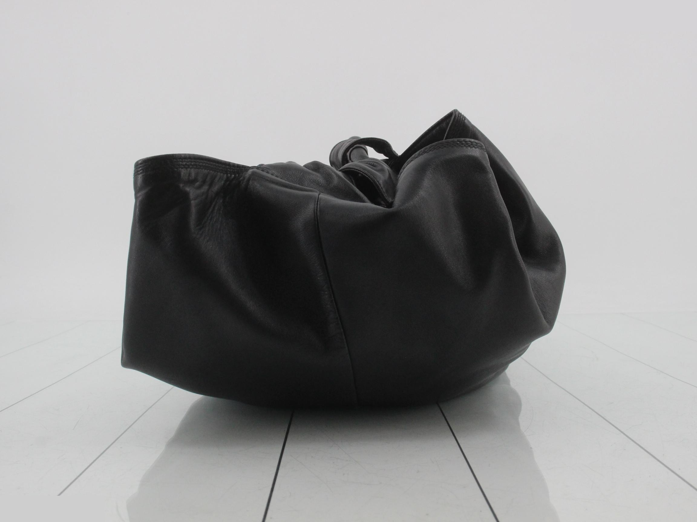 handbag, Nappa Aire, black leather — view 4