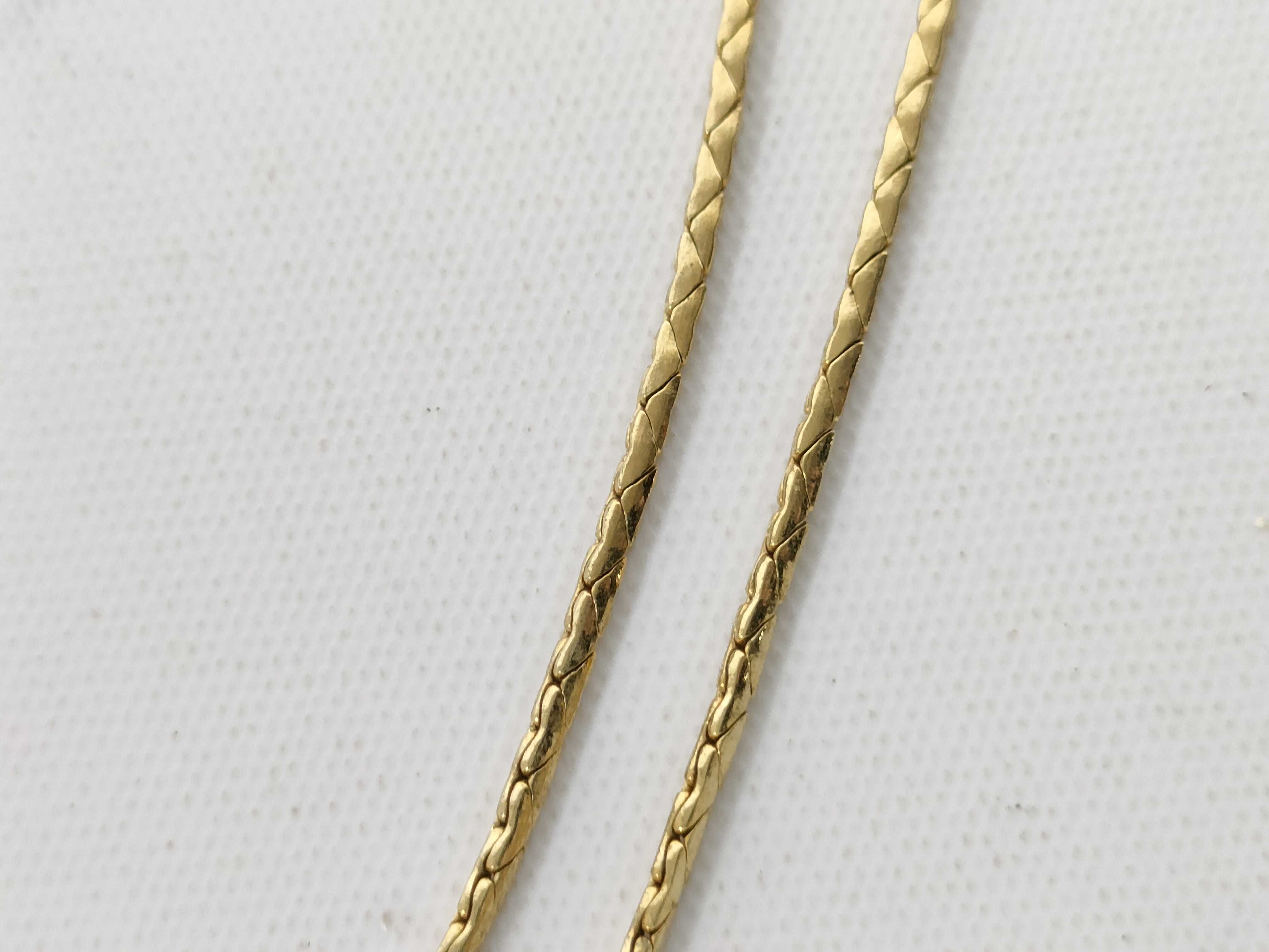 Gold Logo Necklace — view 10