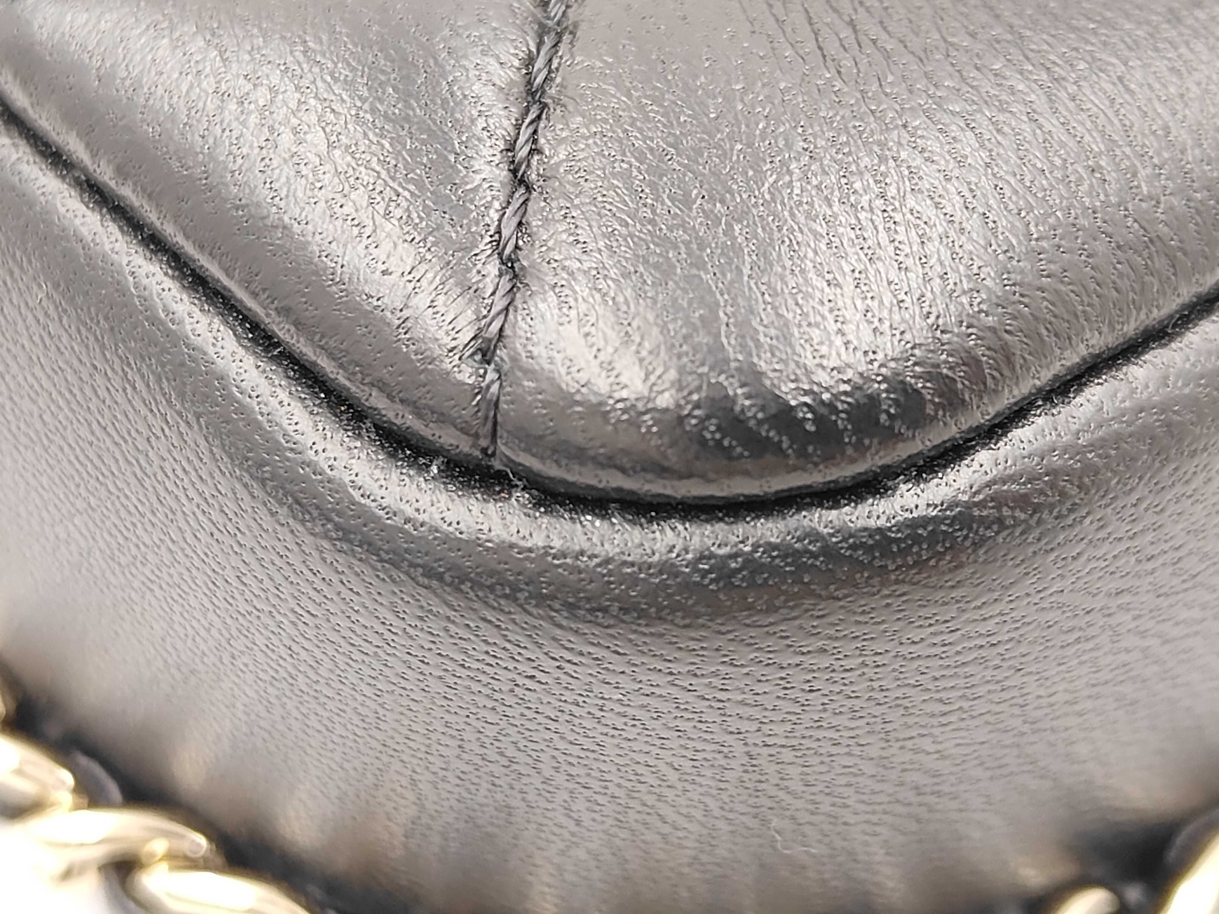 Matelassé Small Flap Shoulder Bag, Black, Serial Number 29 — view 5