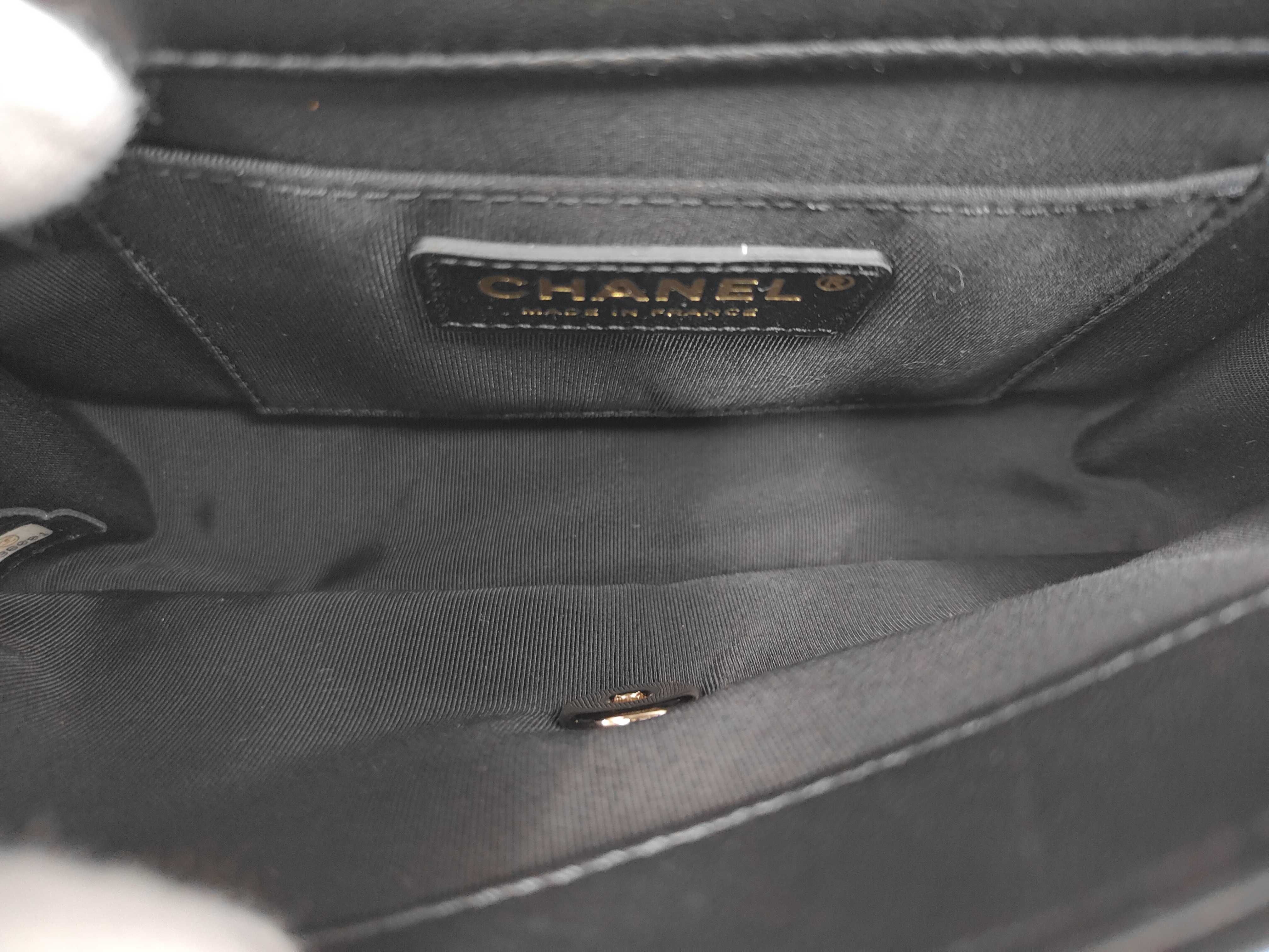 Matelassé Small Flap Shoulder Bag, Black, Serial Number 29 — view 9