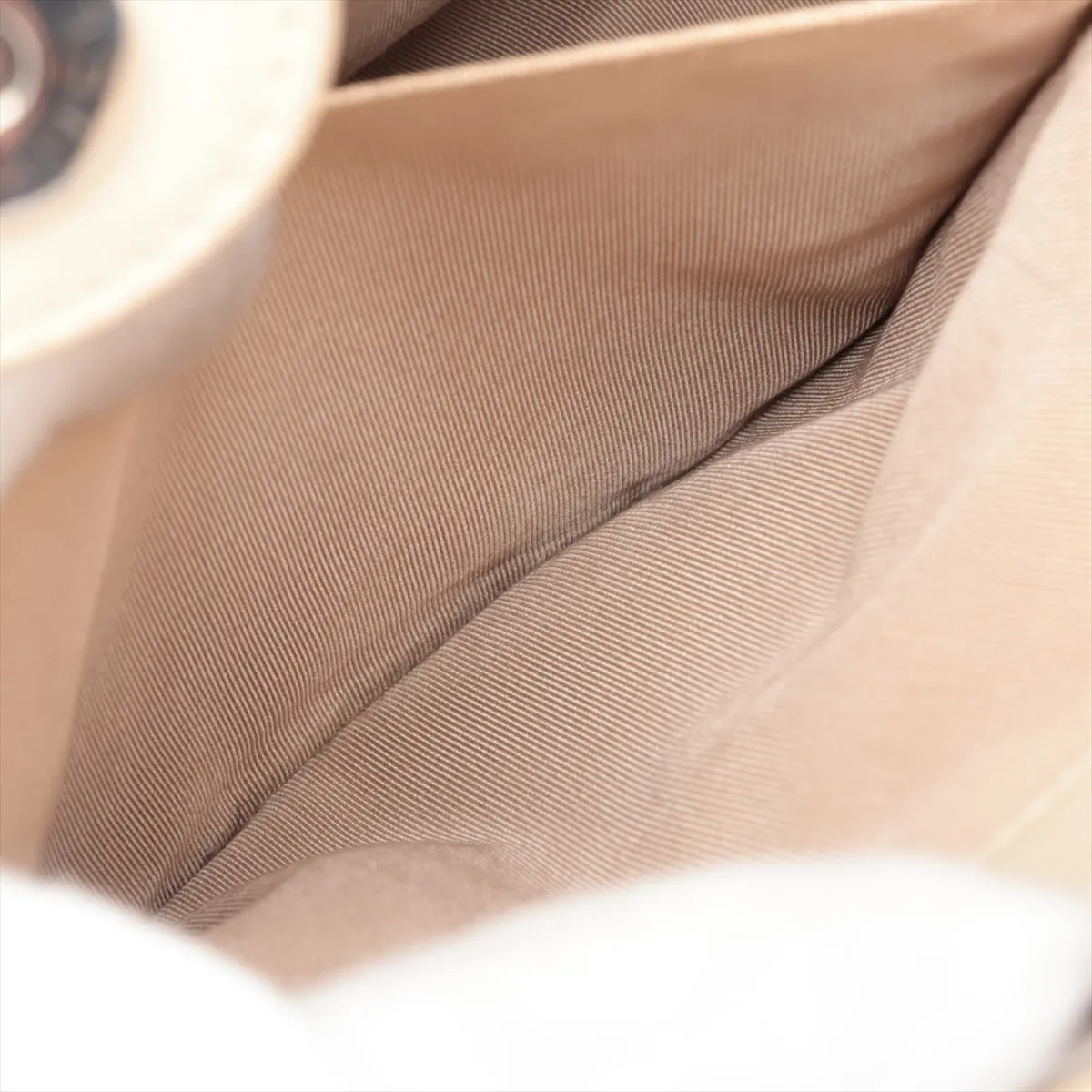 PST Caviar Skin Chain Tote Bag, White, Silver Hardware, Item No. 14589884 (Serial Number 14) — view 9