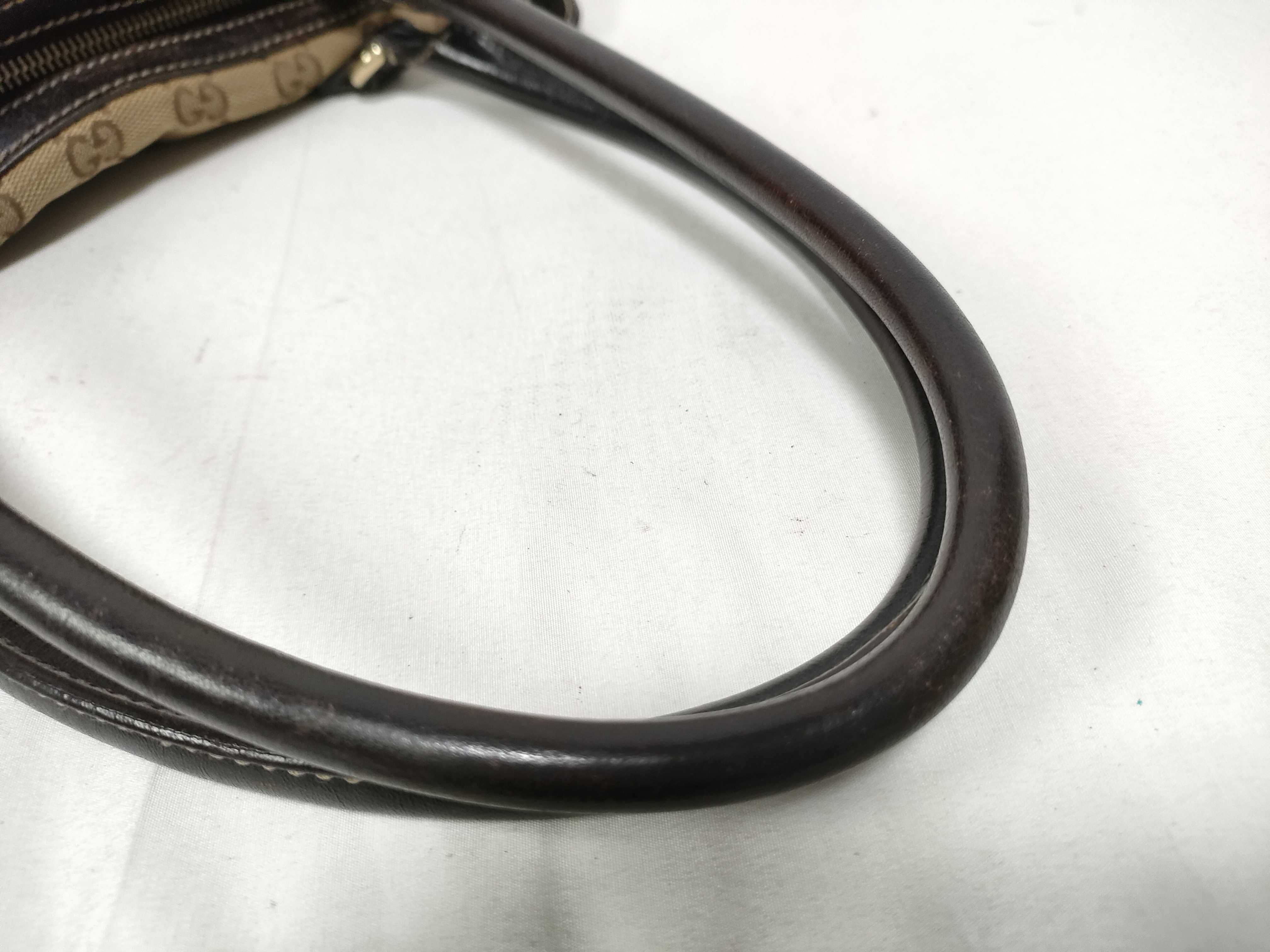 Brown Canvas Vintage Horsebit Buckle Skiing Shoulder Bag (Handbag) — view 9