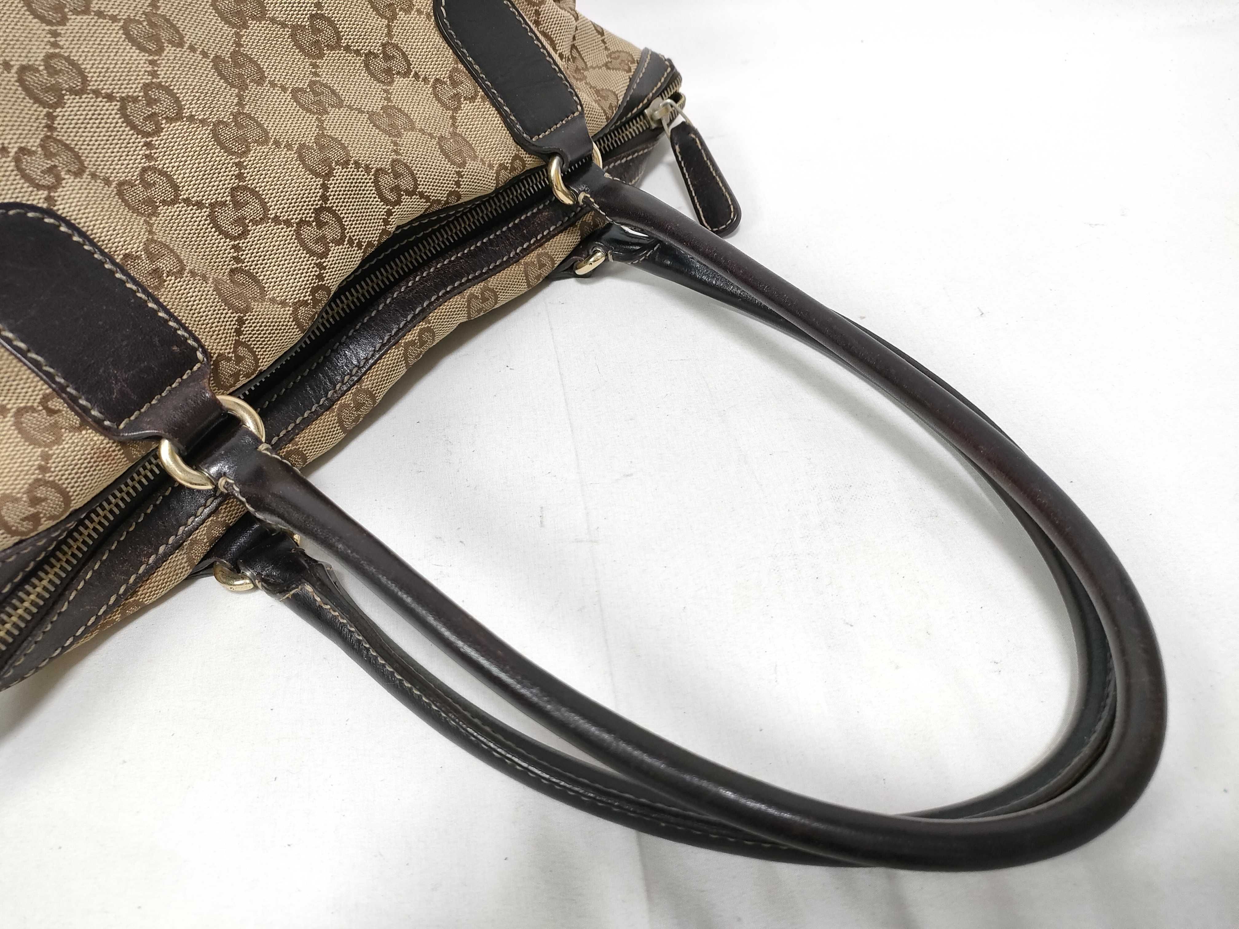 Brown Canvas Vintage Horsebit Buckle Skiing Shoulder Bag (Handbag) — view 10