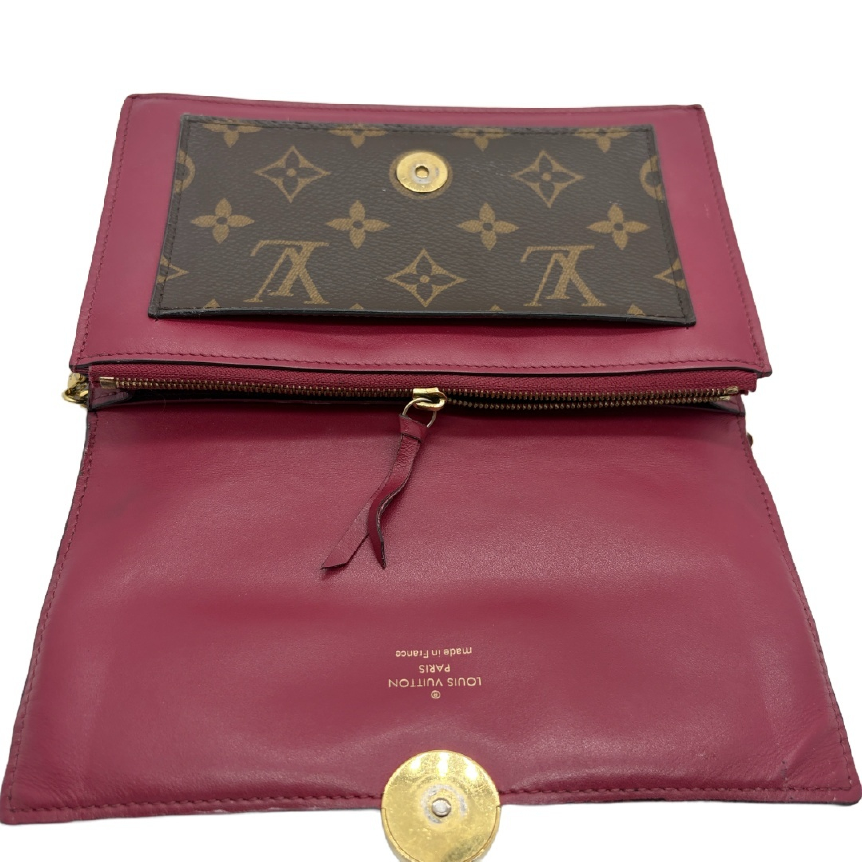 Monogram Portefeuille Flore Chain Wallet Shoulder Bag — view 11