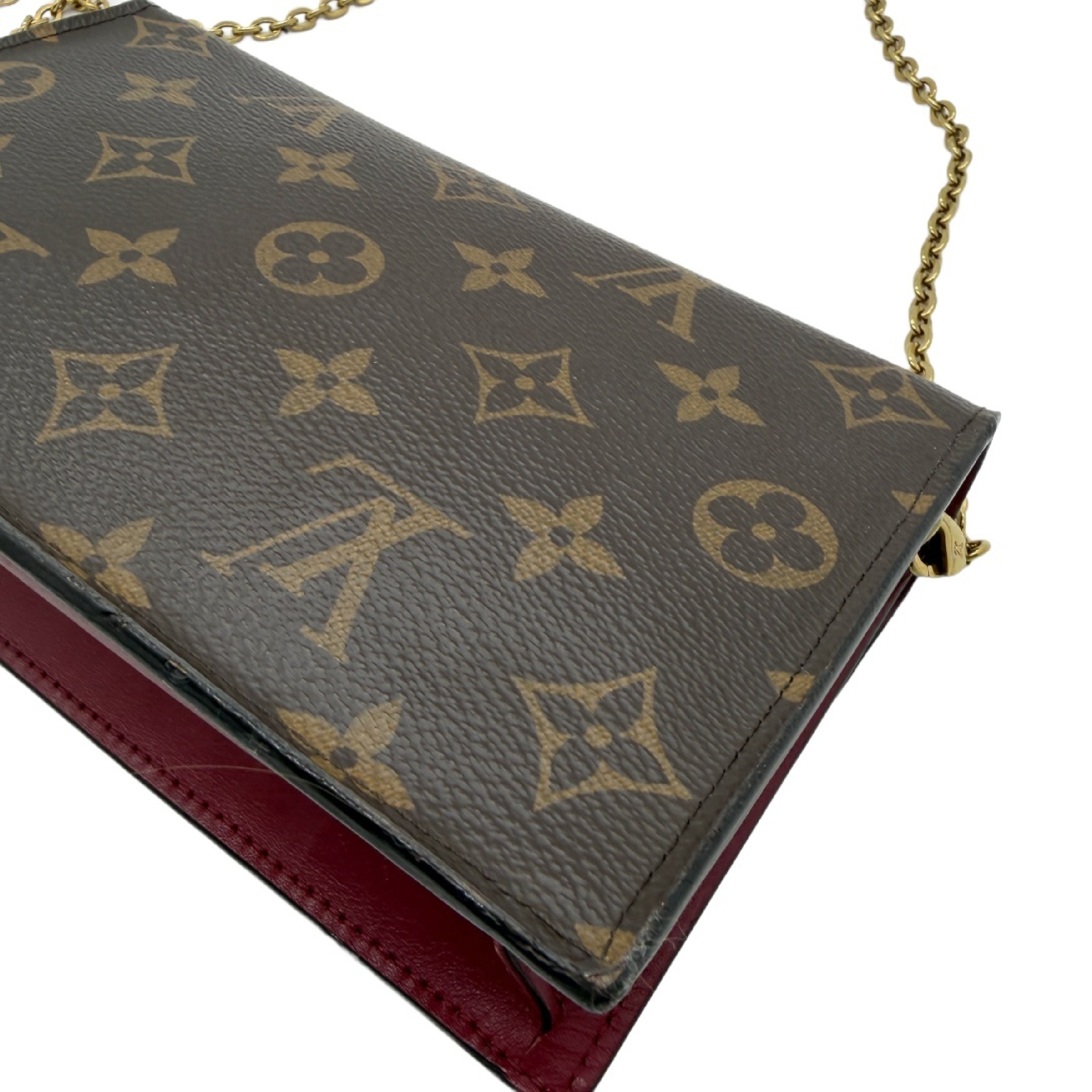 Monogram Portefeuille Flore Chain Wallet Shoulder Bag — view 9