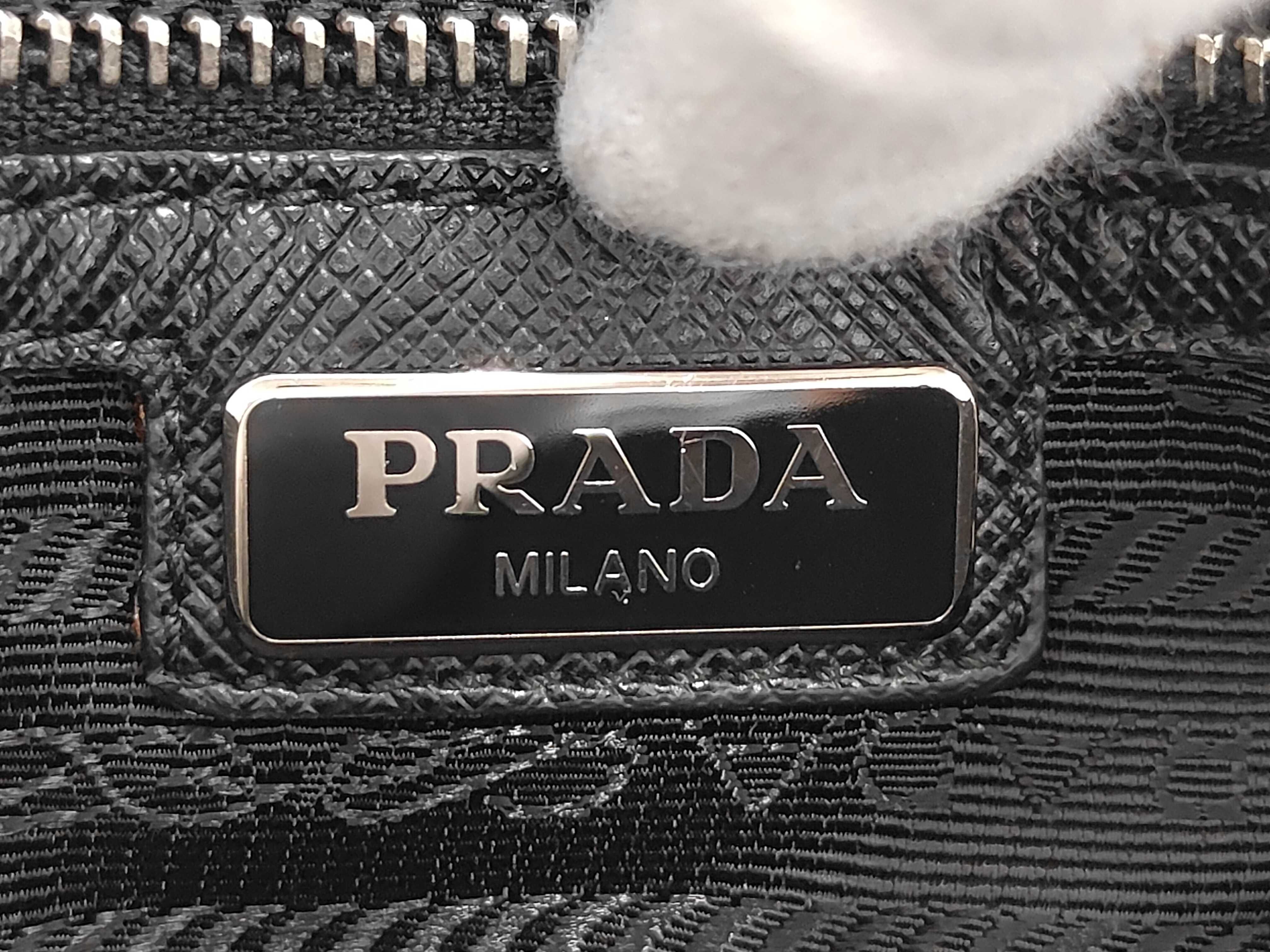 Saffiano Leather Black Shoulder Bag — view 10