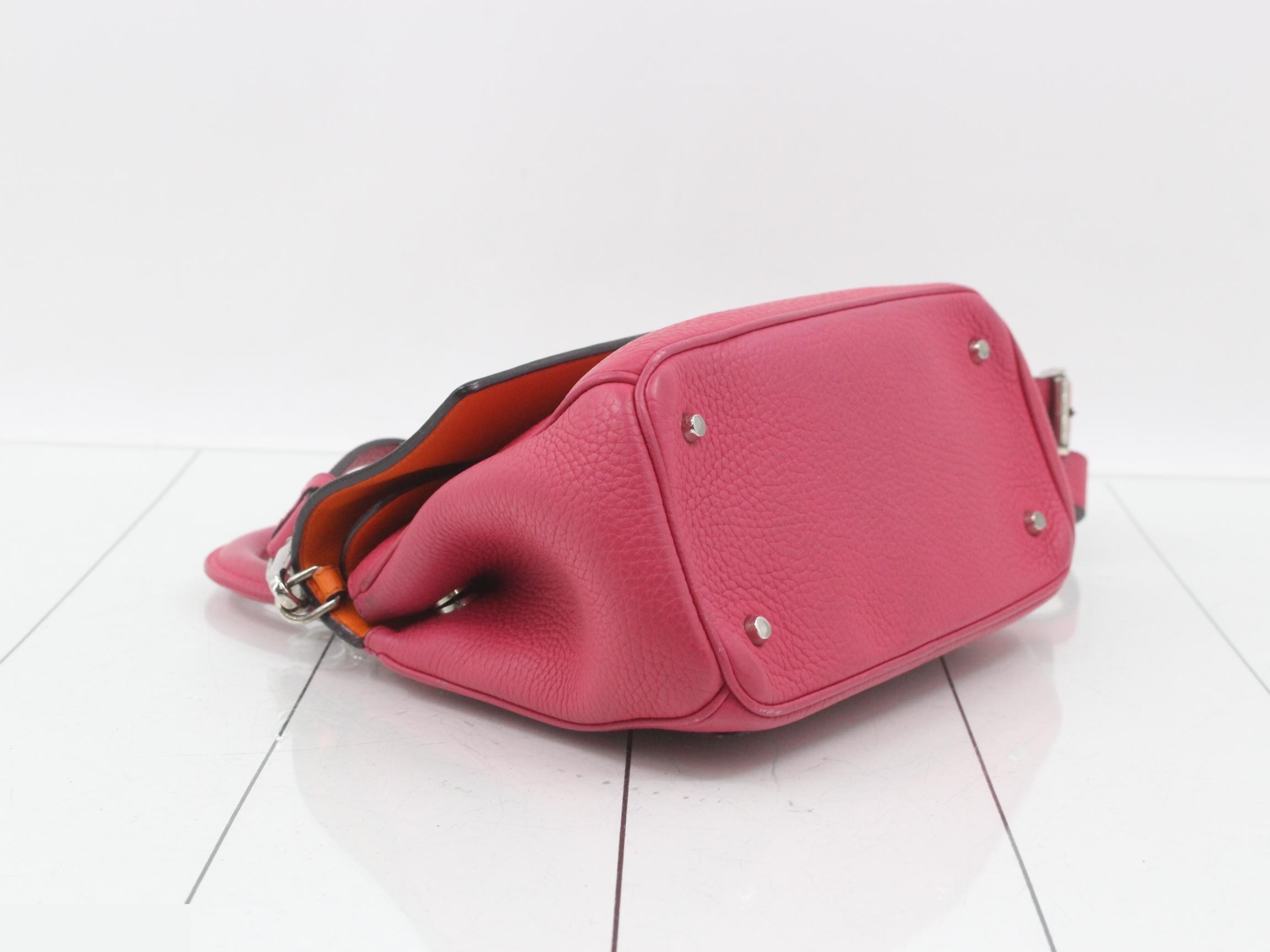 Be Dior Leather 2-Way Shoulder/Handbag, Pink — view 5