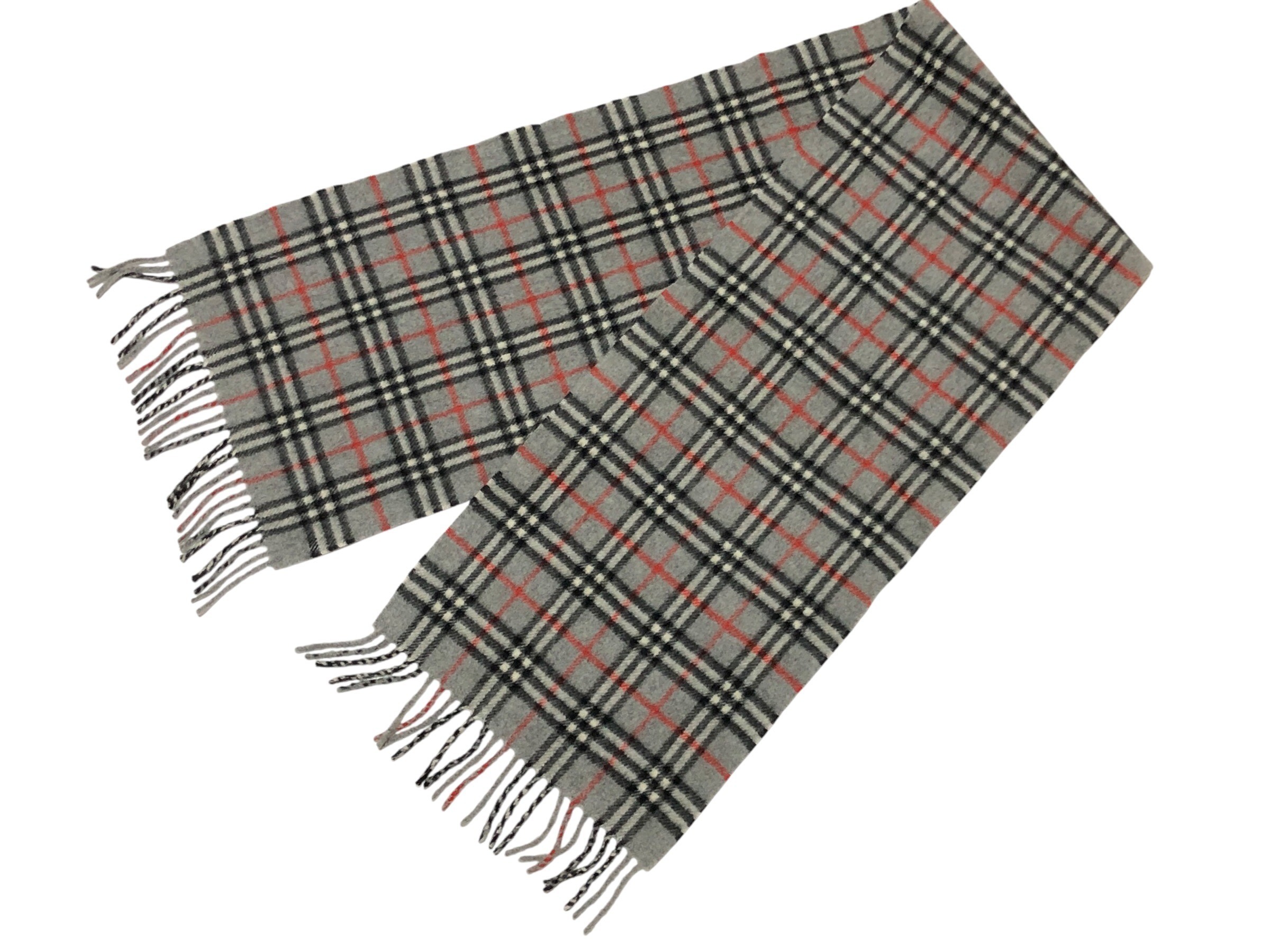 scarf, check pattern, 100% cashmere. — view 5