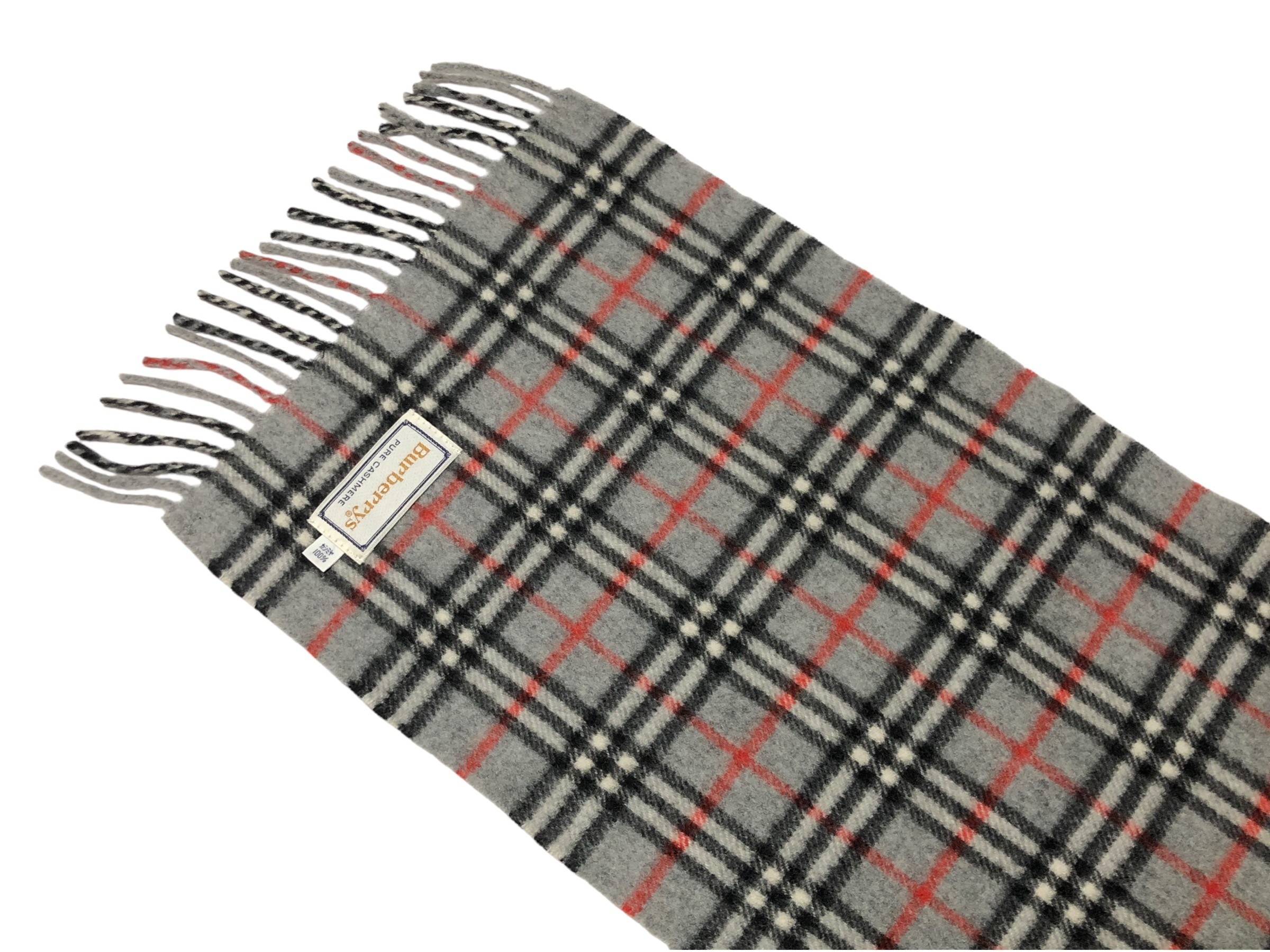 scarf, check pattern, 100% cashmere. — view 9
