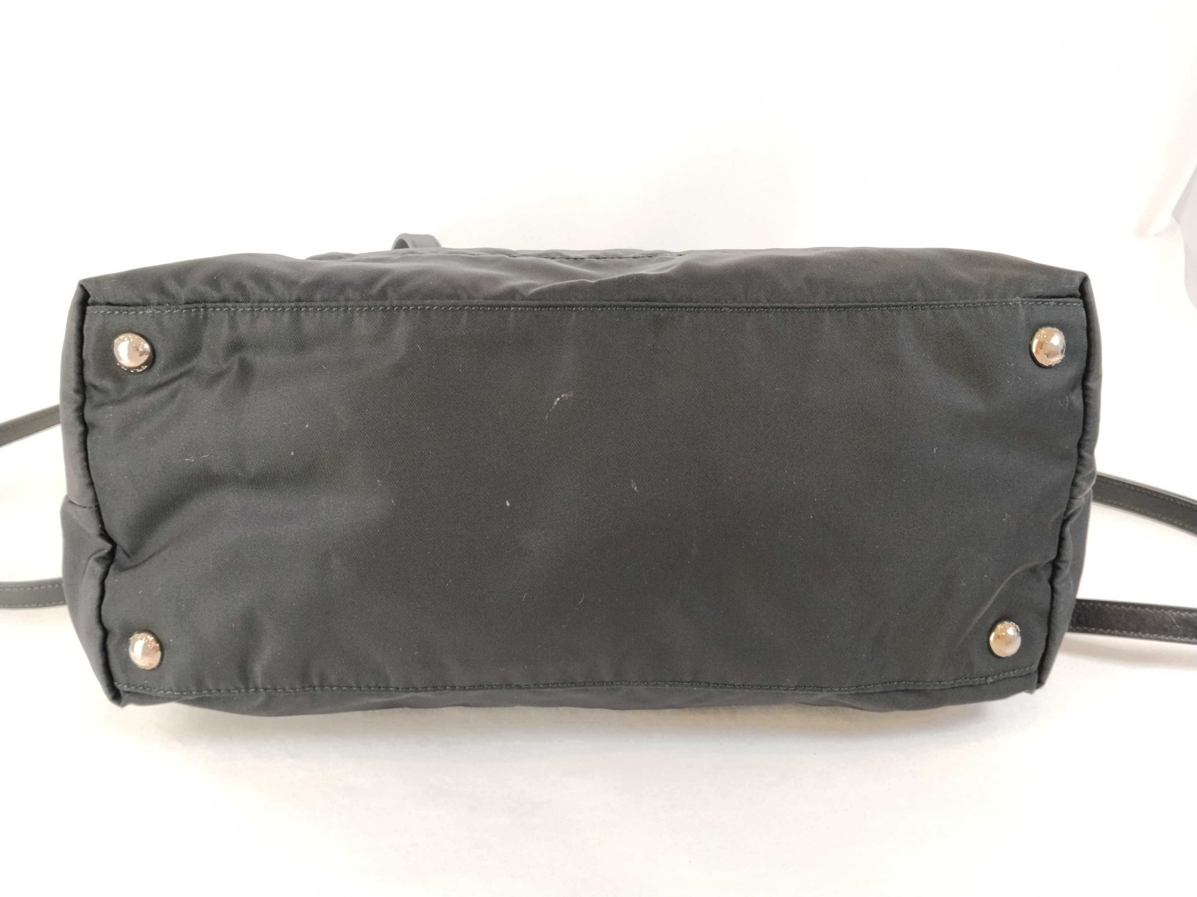 Nylon PH- Tessuto Black Nylon Zip Tote Bag — view 8