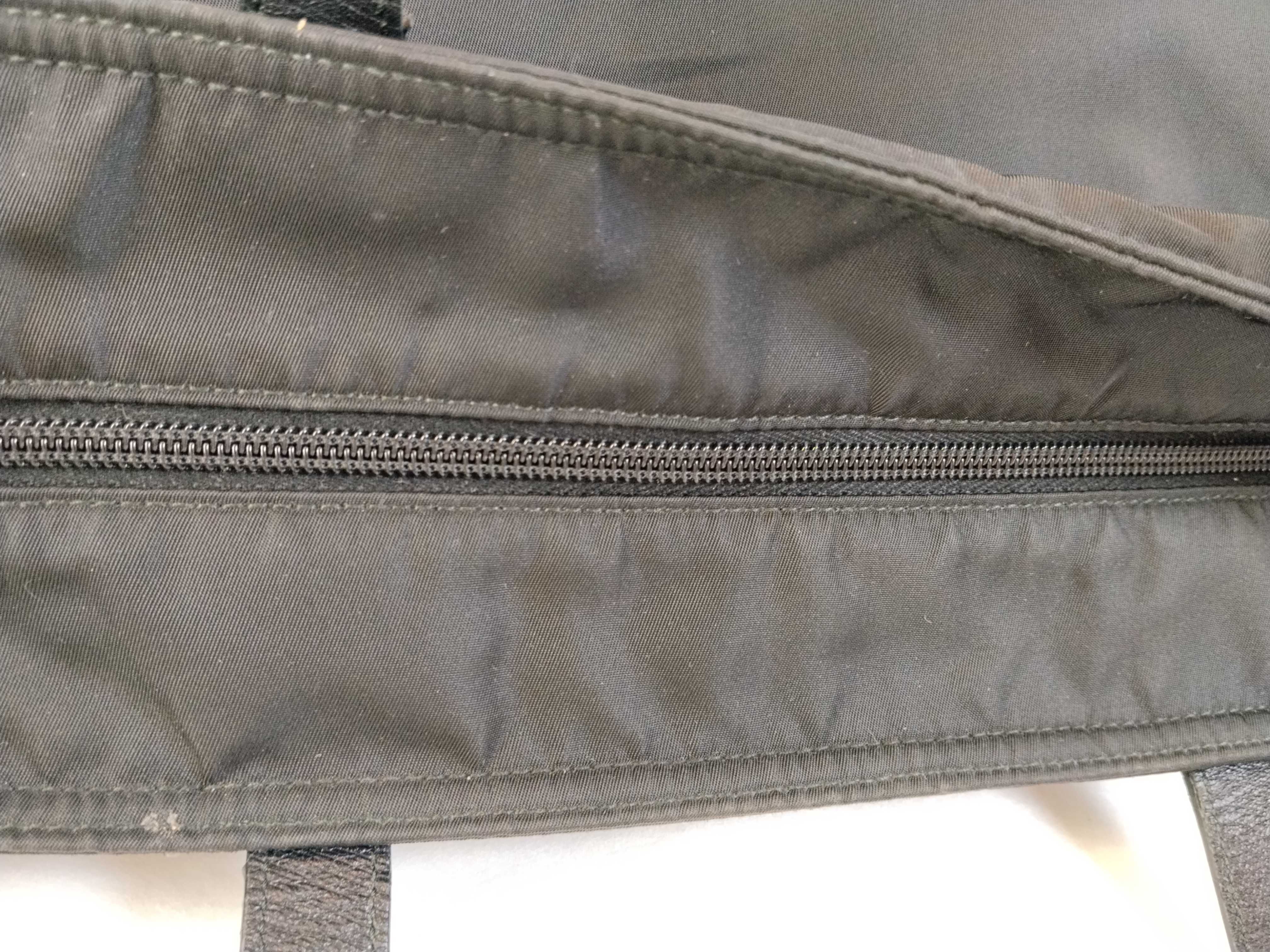 Nylon PH- Tessuto Black Nylon Zip Tote Bag — view 9