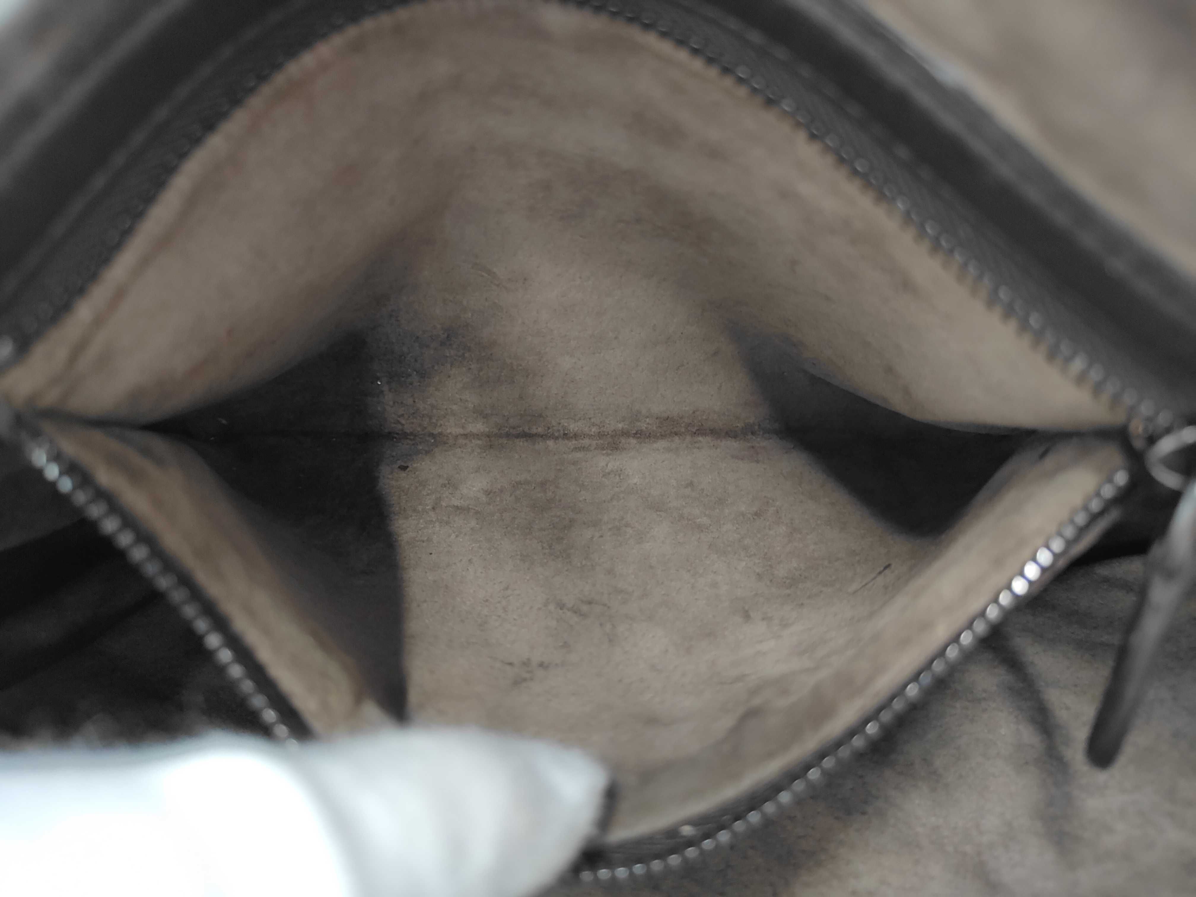 Intrecciato Shoulder Bag, Brown — view 10
