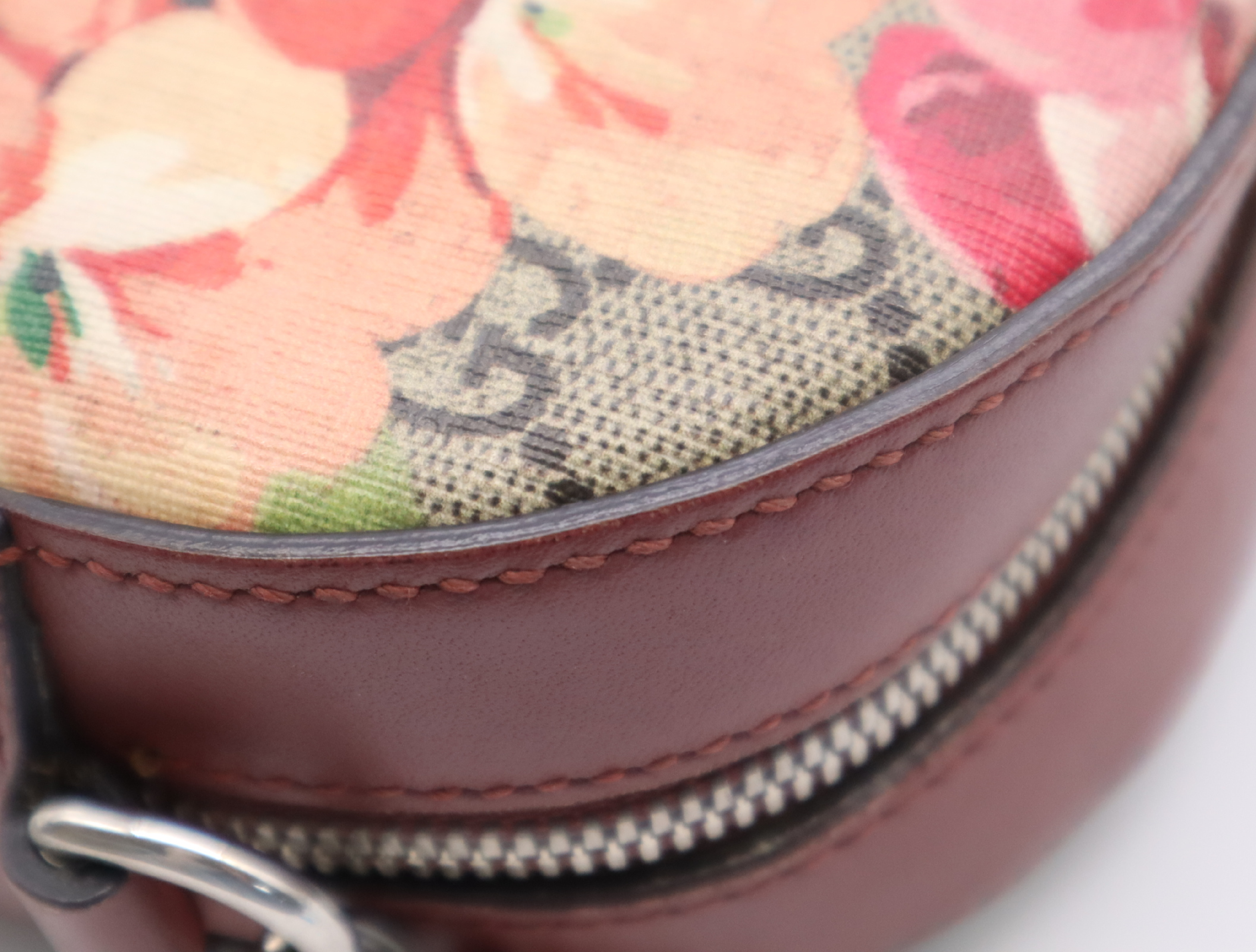 409535GG Blooms Chain Shoulder Bag, Floral Pattern, Multicolor, Brown, with Dust Bag. — view 9