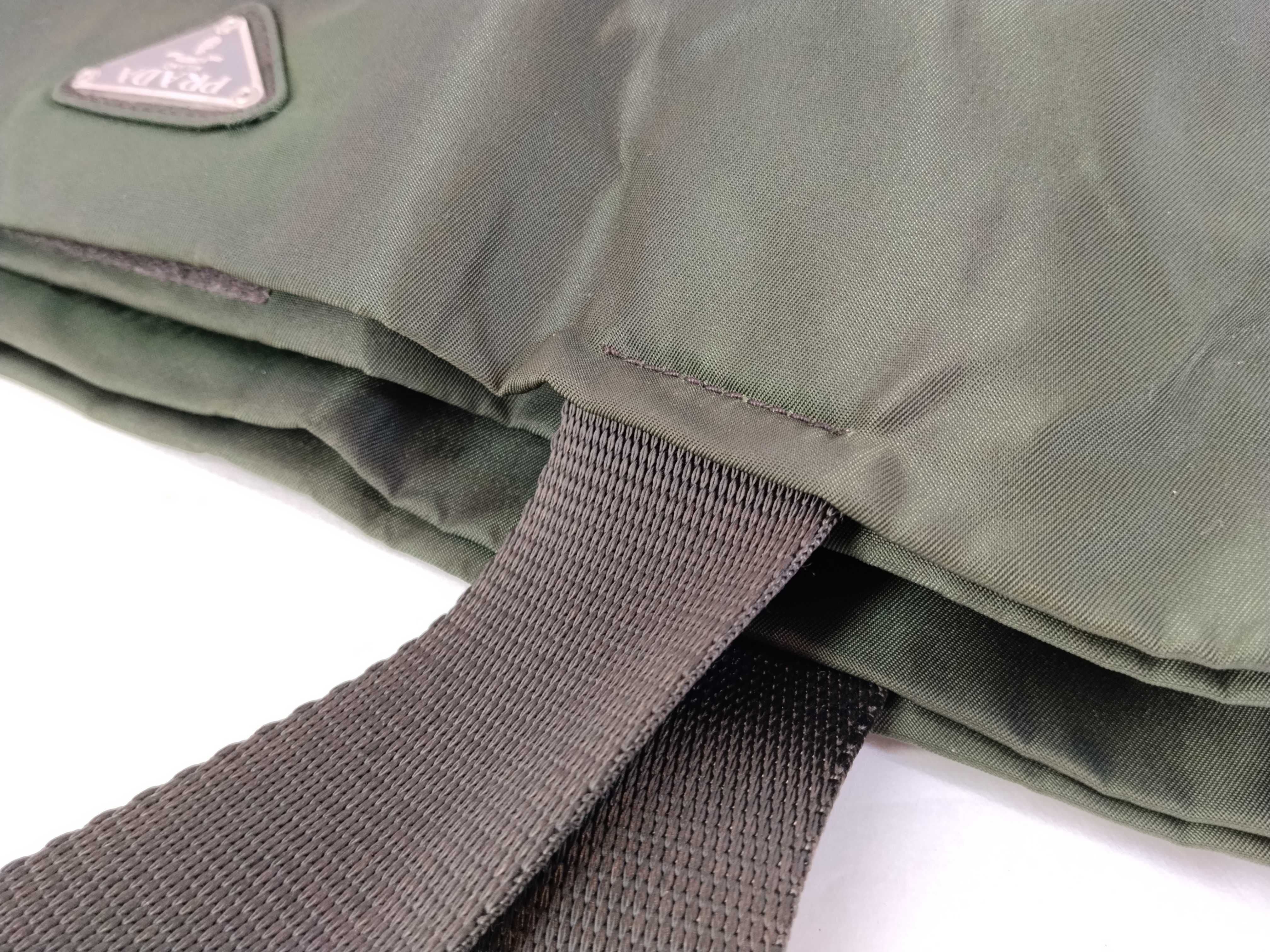 nylon tote bag, green tote bag — view 5