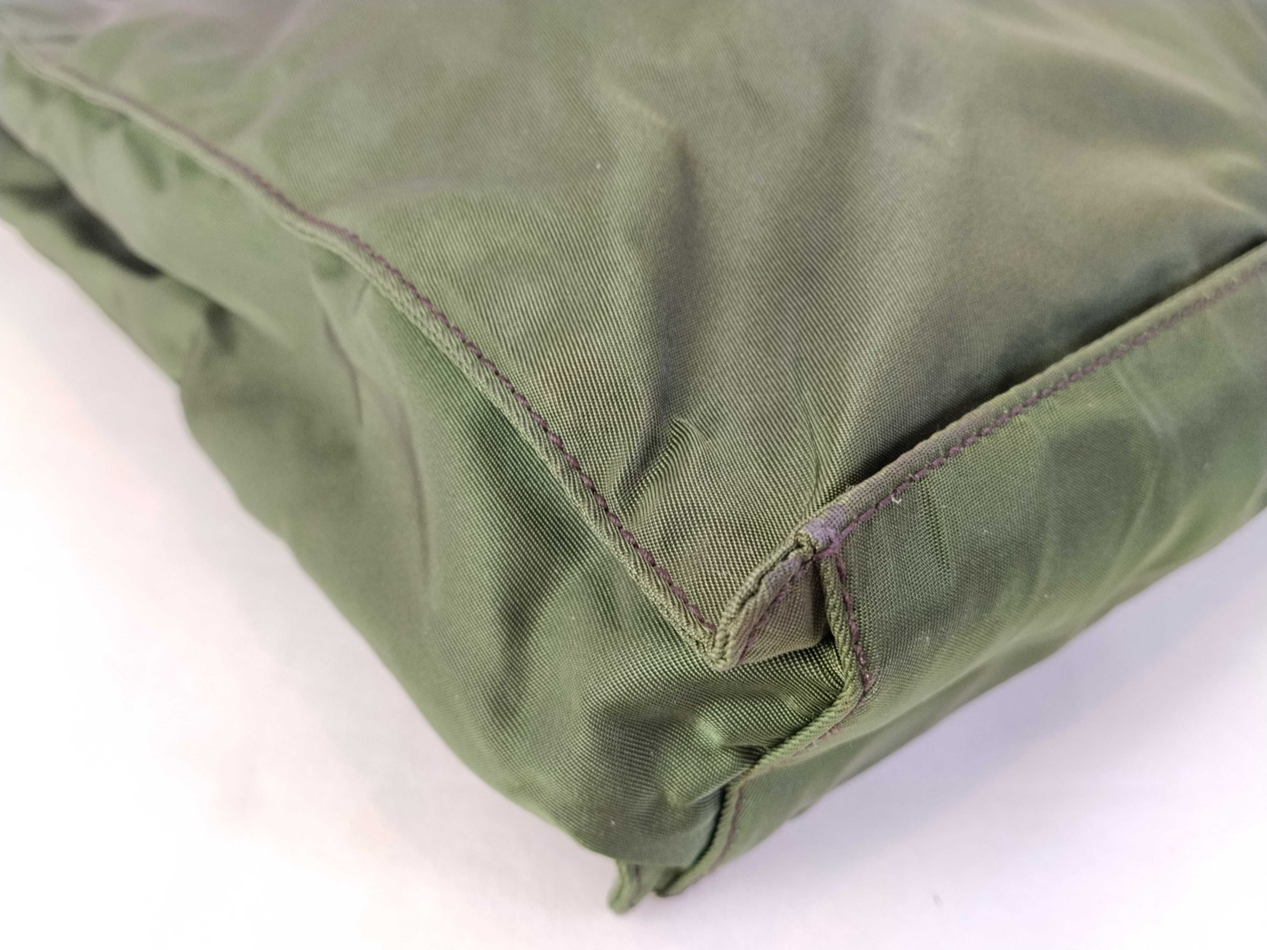 nylon tote bag, green tote bag — view 6