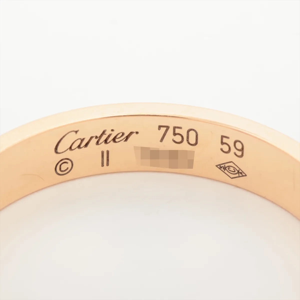 Mini Love Ring 750 (PG) 3.5g Size 59 Name II7699 — view 3