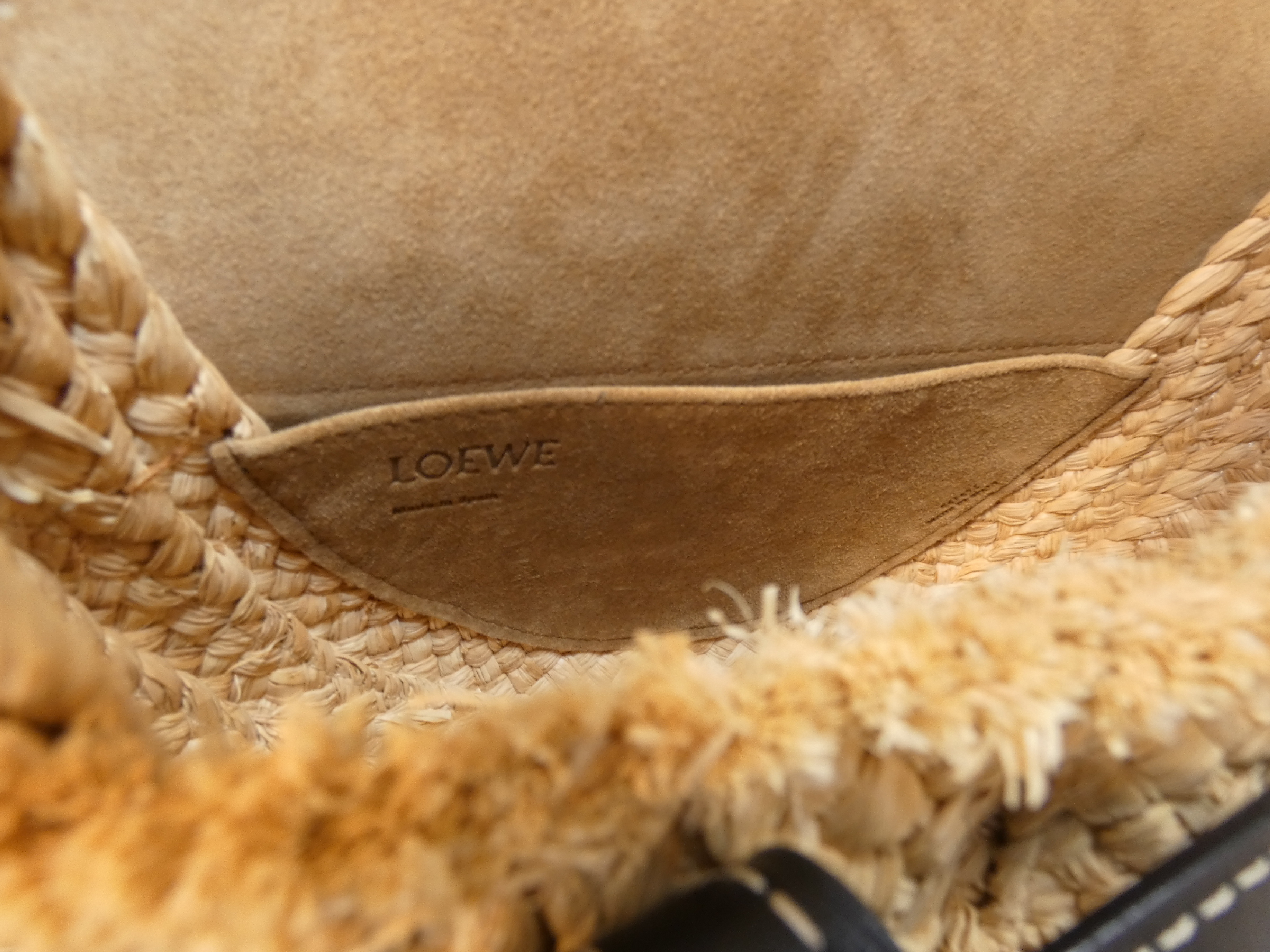 Gate Bag Raffia Black Leather Shoulder Bag — view 9