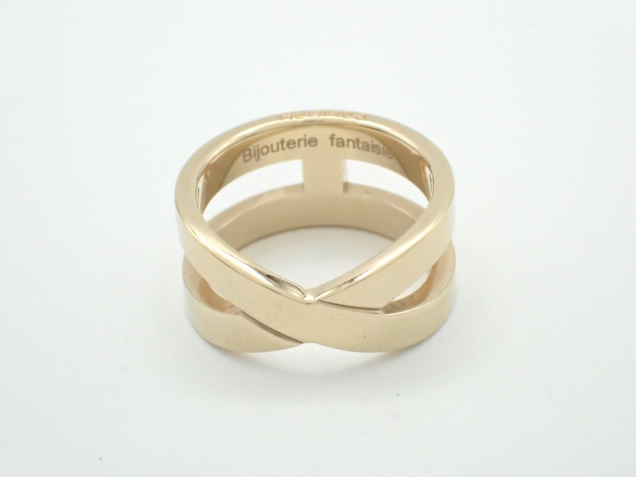 Ruban Scarf Ring Gold