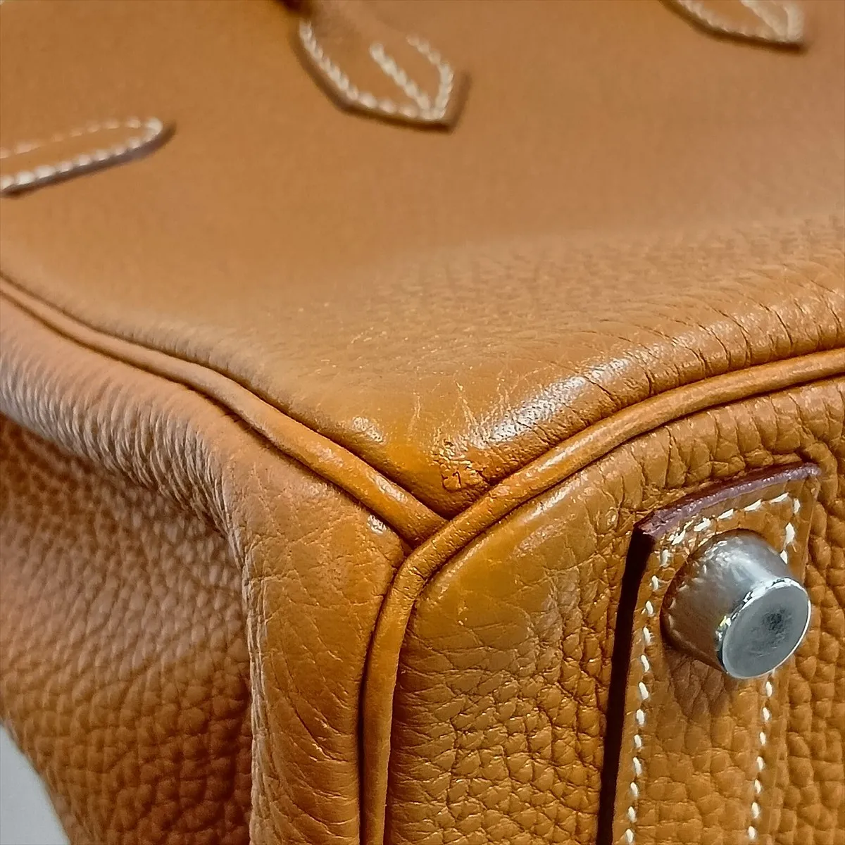 [Individually packaged] Hermes Birkin 25 Letournée Togo Gold Silver Hardware I: 2005 — view 14
