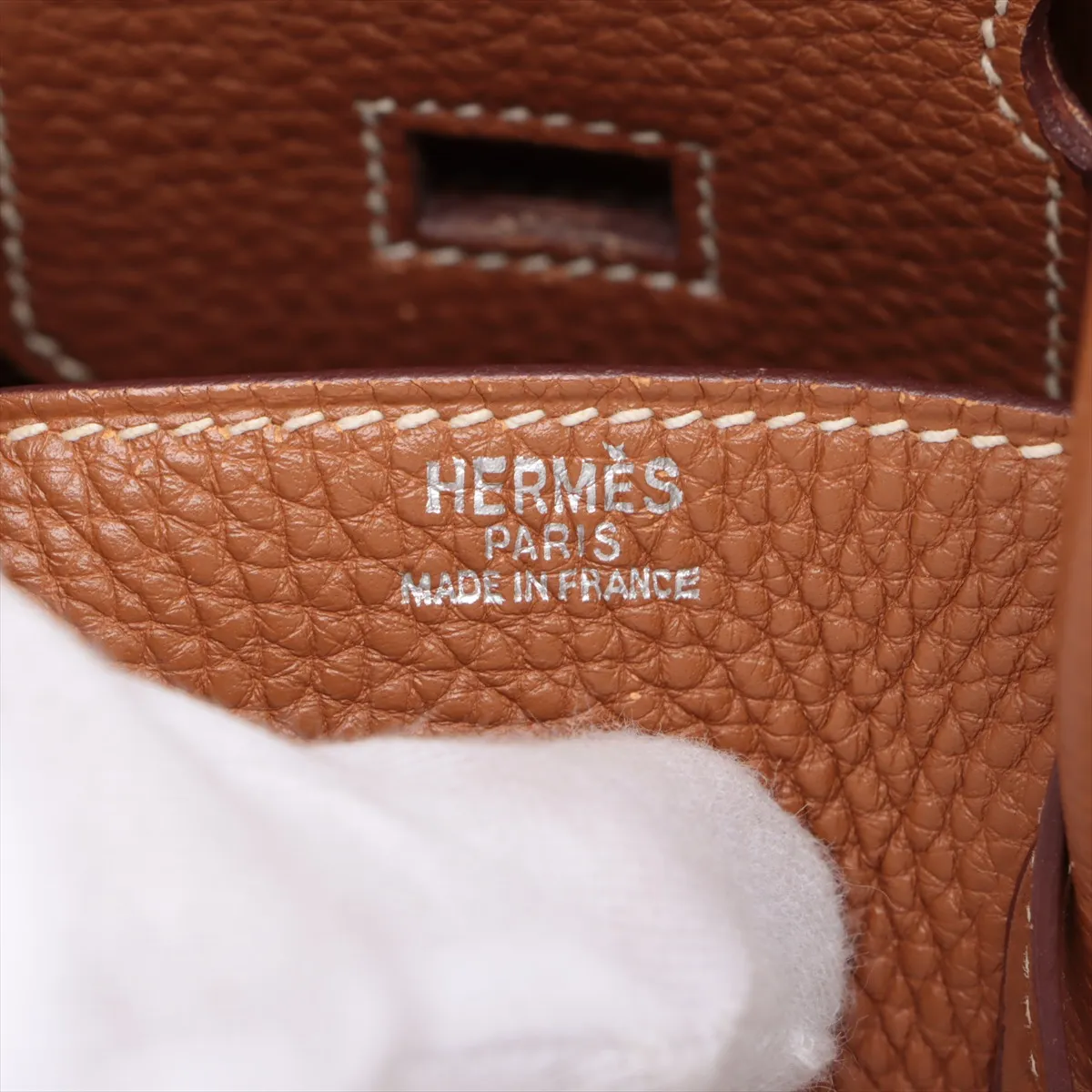 [Individually packaged] Hermes Birkin 25 Letournée Togo Gold Silver Hardware I: 2005 — view 10