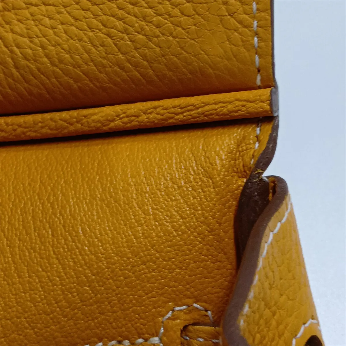 [Individually packaged] Hermes Birkin 30 Letournée Togo Mustard Gold Hardware P:2012 — view 12