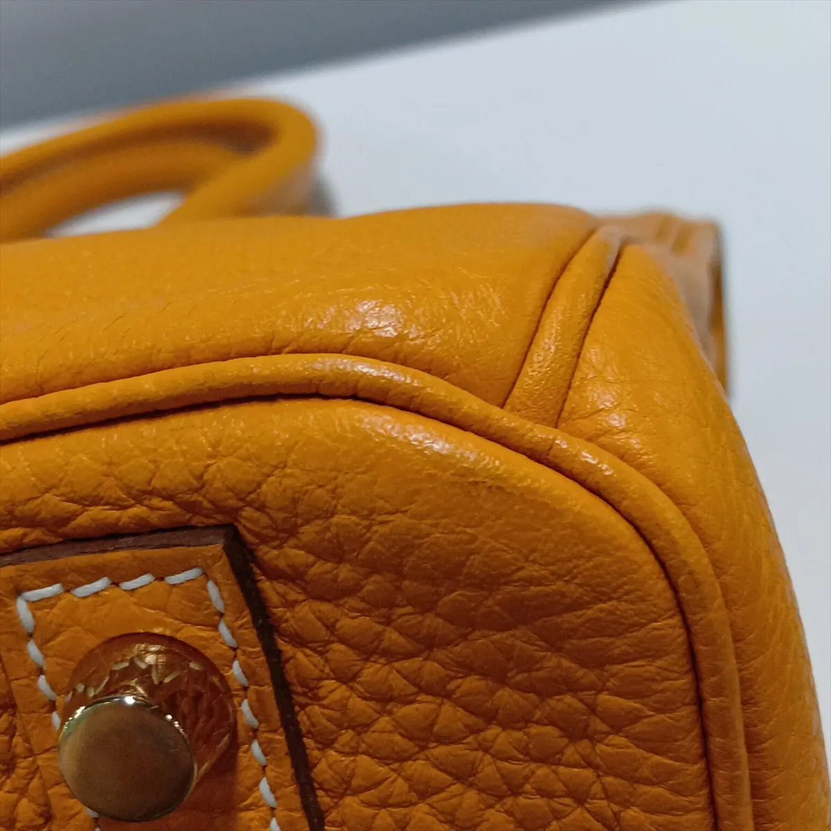 [Individually packaged] Hermes Birkin 30 Letournée Togo Mustard Gold Hardware P:2012 — view 14