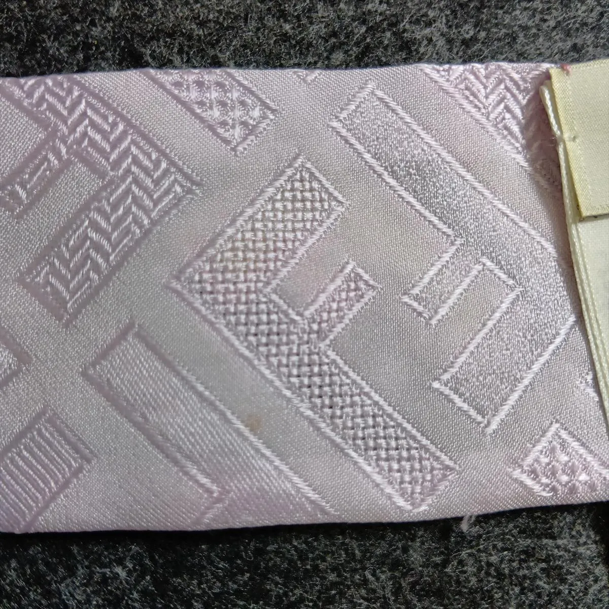 FXT011 Scarf, Silk, Pink. Shows wear, — view 5