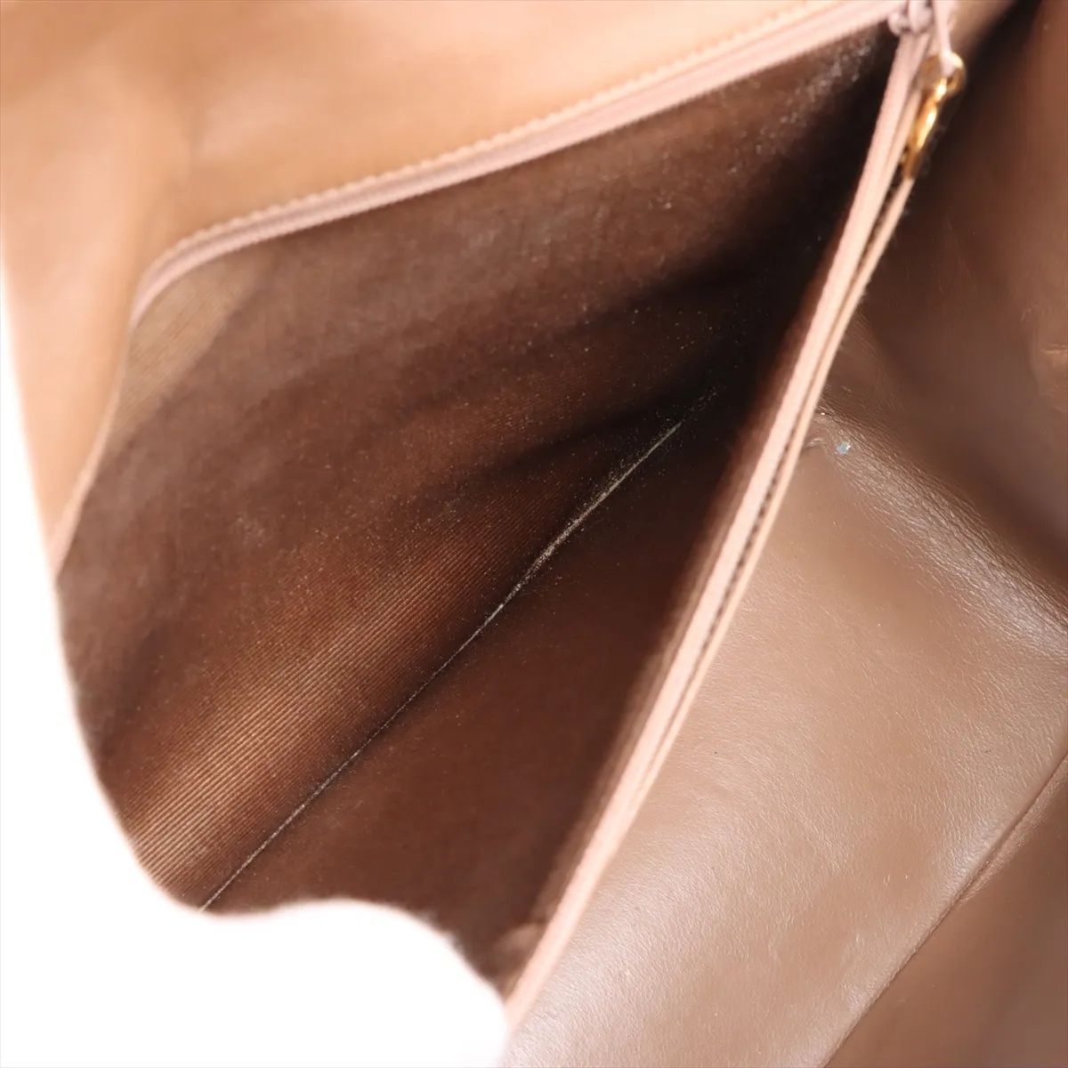 Large Matelassé 34 Maxi Lambskin Single Flap Double Chain Bag, Brown with Gold Hardware, 2430958, Series 2, A01094 — view 7